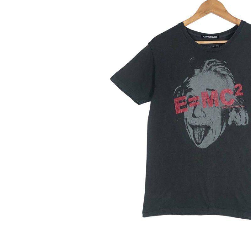 Japanese Brand Vintage " E=MC " Albert Einstein Permanent Slider T-shirt Size US S / EU 44-46 / 1 - 3 Thumbnail