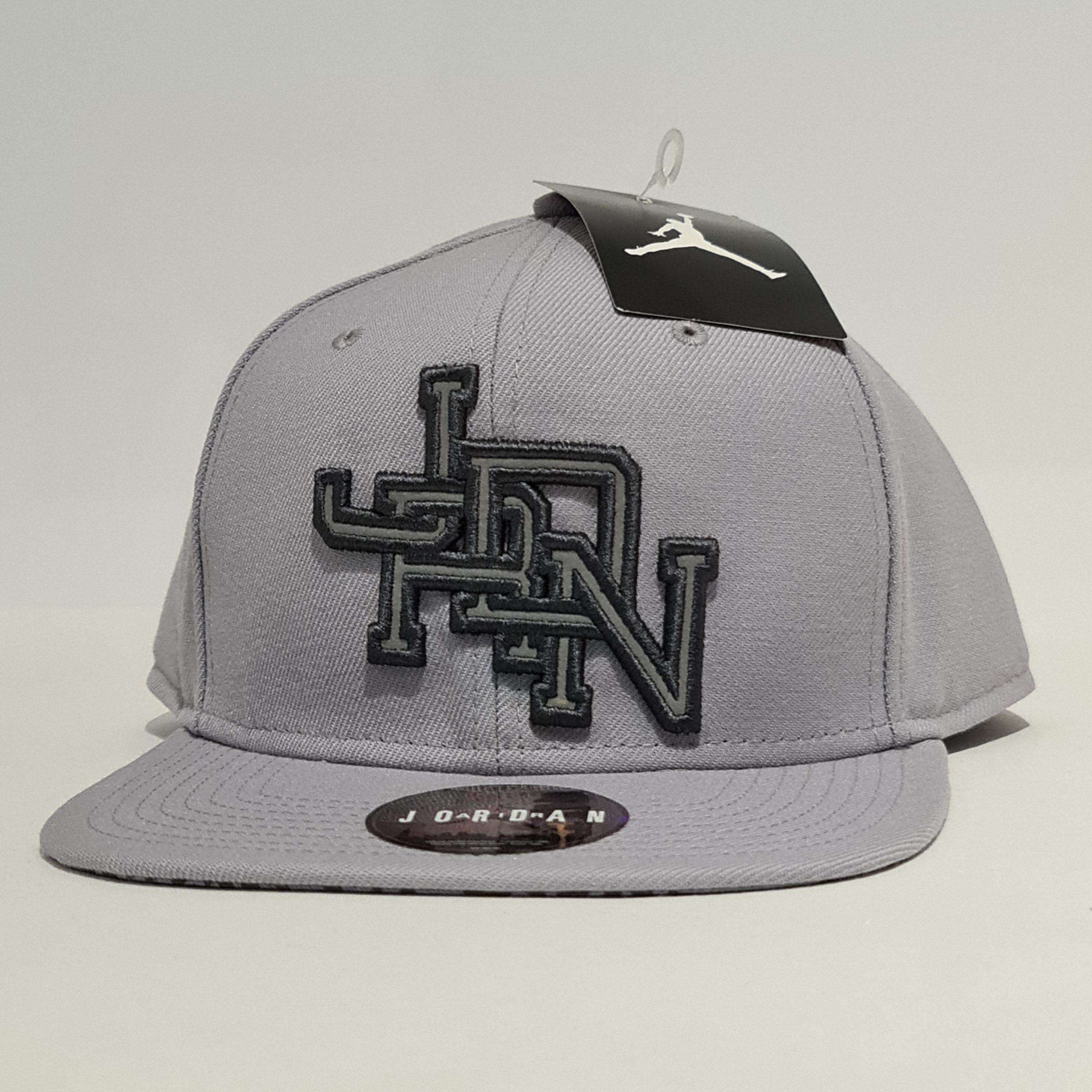 Jordan Brand Jordan Cap Snapback 'JRDN Interlock' Smoke Grey Size ONE SIZE - 1 Thumbnail