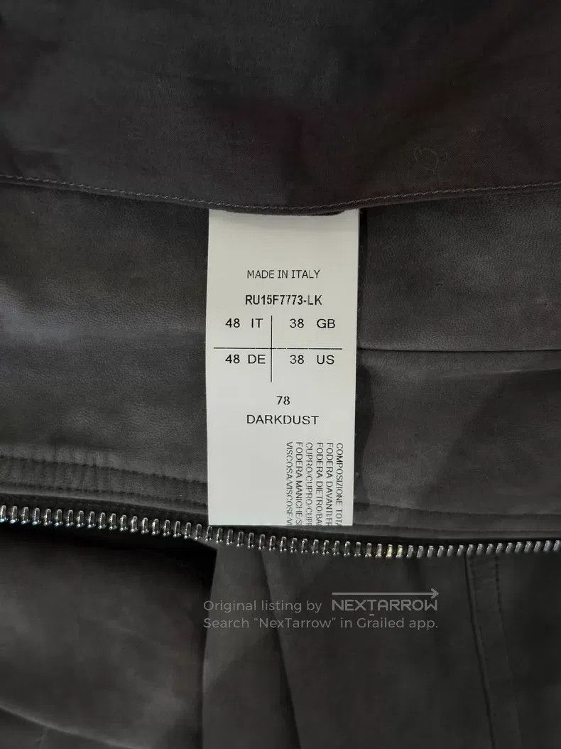 Rick Owens Rick Owens Size 48 Suede stand collar leather jacket coat| Size US M / EU 48-50 / 2 - 6 Thumbnail
