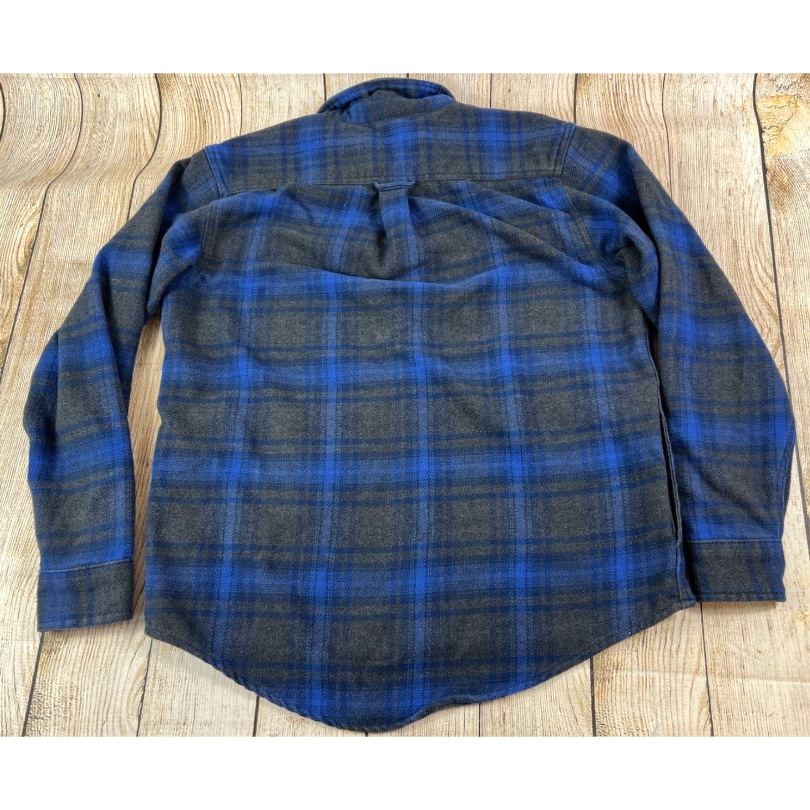 Orvis Orvis Shirt Plaid Long Sleeve Button-Up Men's Blue Medium | Cotton Polyester Flannel, Button-Up, Casual, Regular Fit Size US M / EU 48-50 / 2 - 3 Thumbnail
