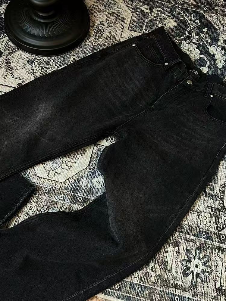 Japanese Brand × Jean High Street Aged Washed Straight Leg Micro Flare Jeans Size US 32 / EU 48 - 4 Thumbnail