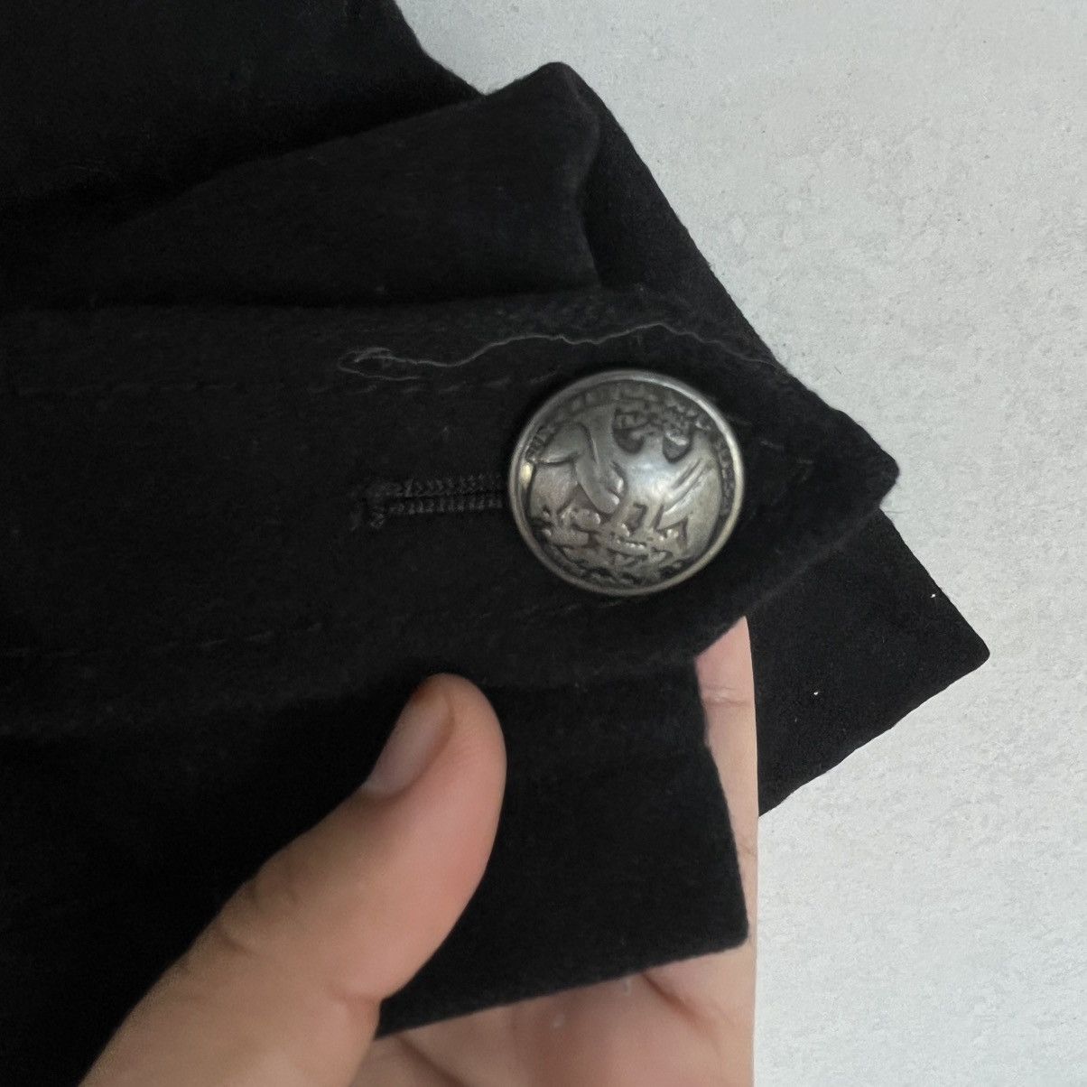 Other Vintage Black Denim Jacket With Fur Hood Size M Size M / US 6-8 / IT 42-44 - 7 Thumbnail