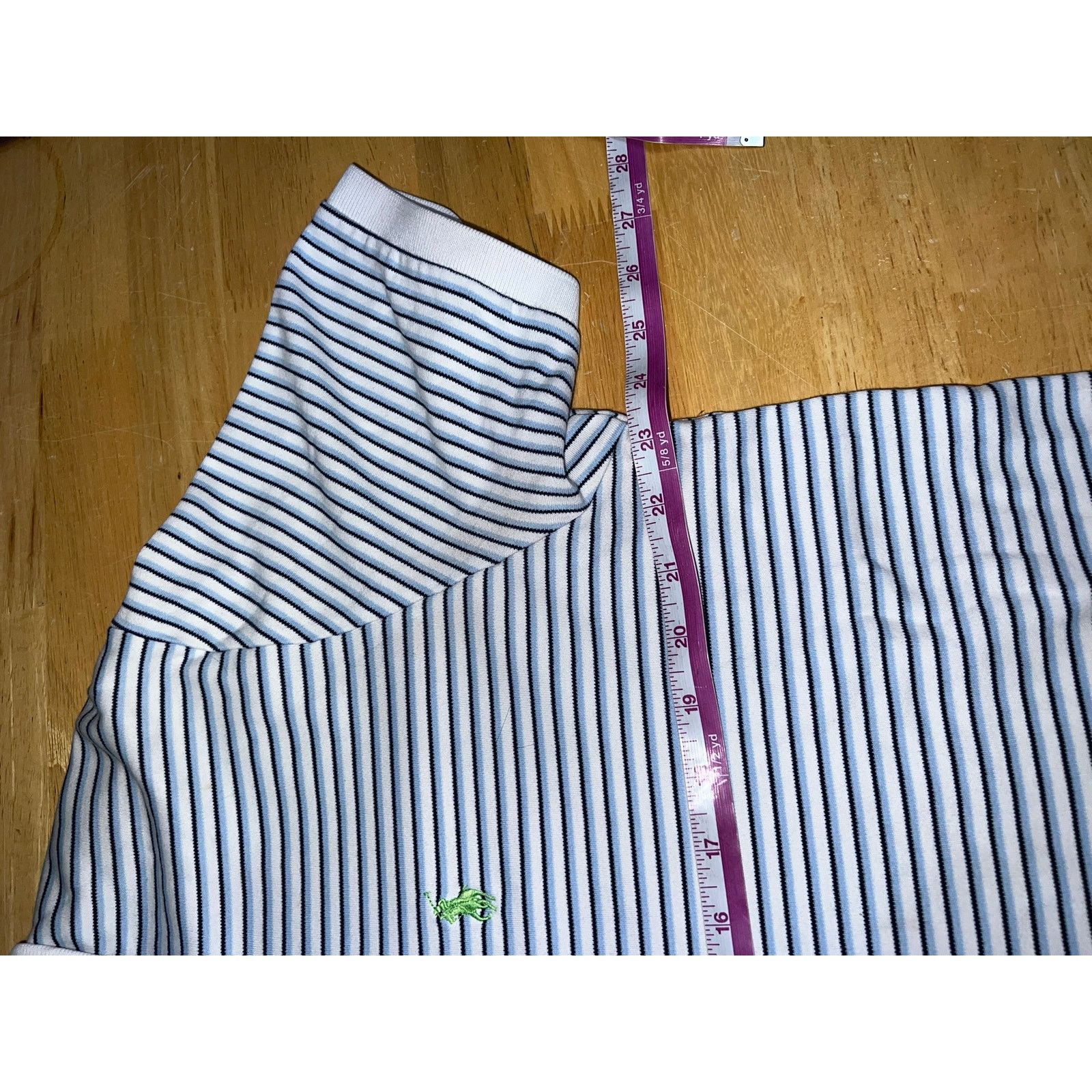 Polo Ralph Lauren Vintage Polo Ralph Lauren Striped Polo Shirt White Pony XL Size US XL / EU 56 / 4 - 8 Thumbnail