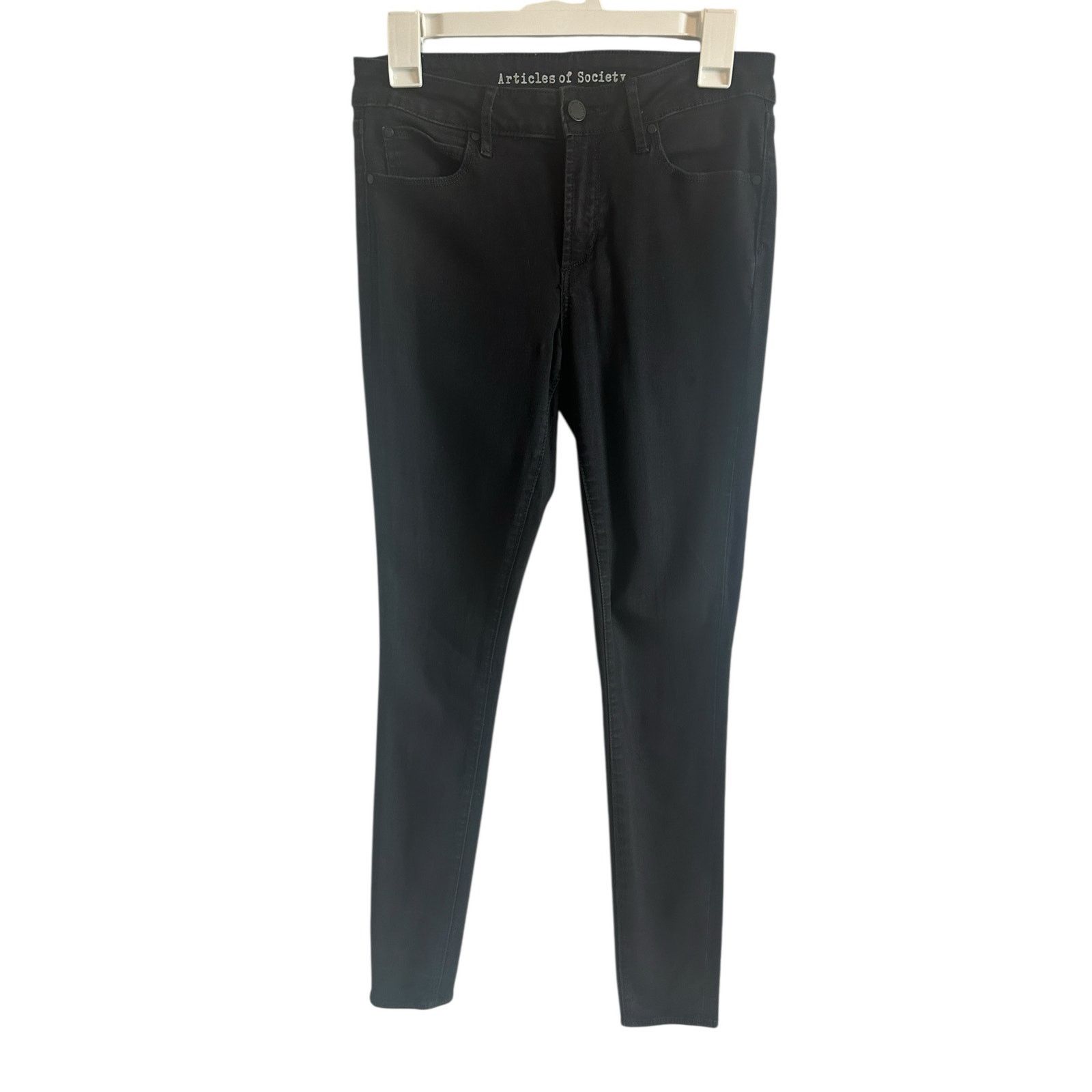 Other Articles Of Society Skinny Mid Waist Cotton Casual Jeans Size 27" / US 4 / IT 40 - 5 Thumbnail