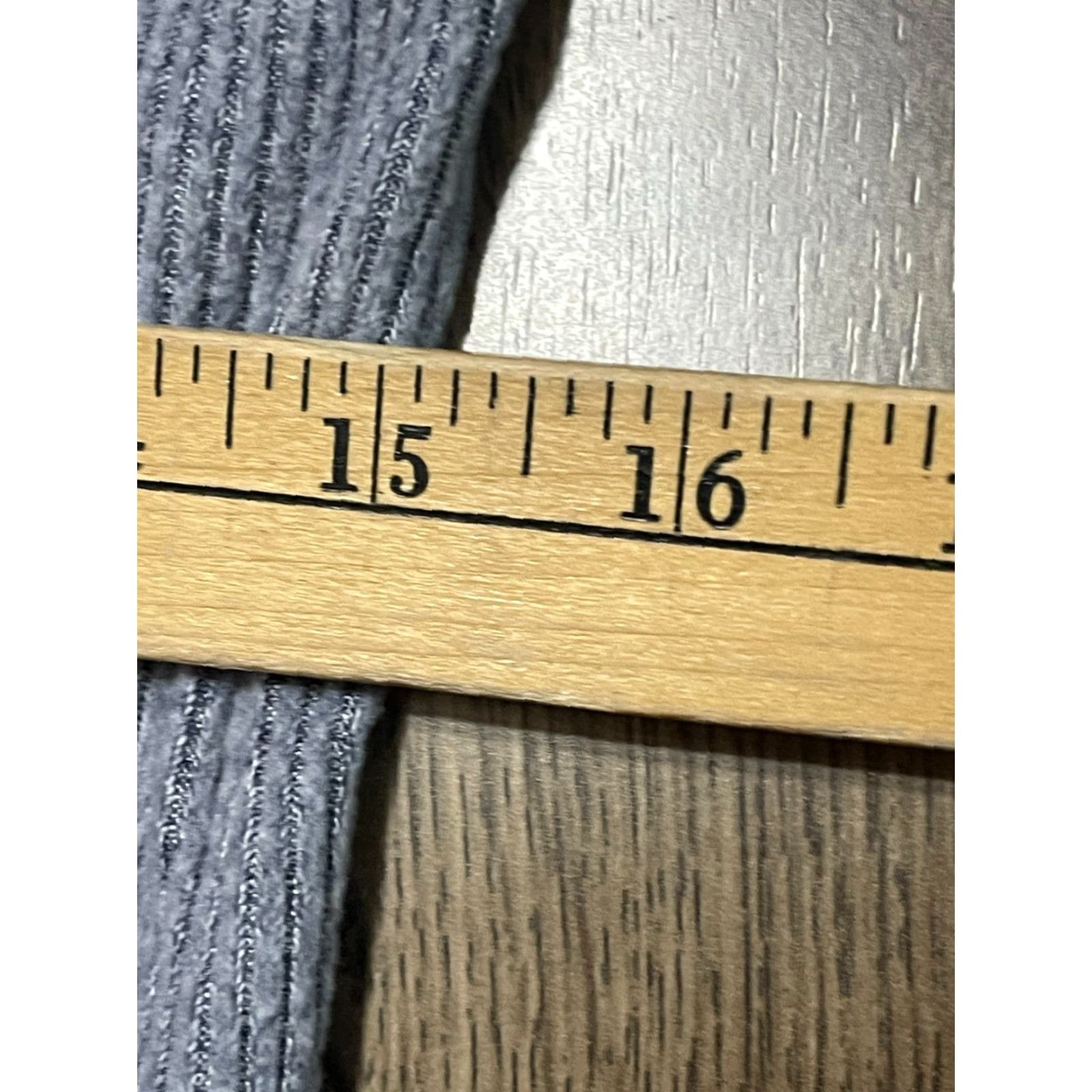 Vintage Maurices Sweater Women’s Medium Blue Long Sleeve Ruffled Mock Neck Pullover Casual Knit Size M / US 6-8 / IT 42-44 - 3 Thumbnail