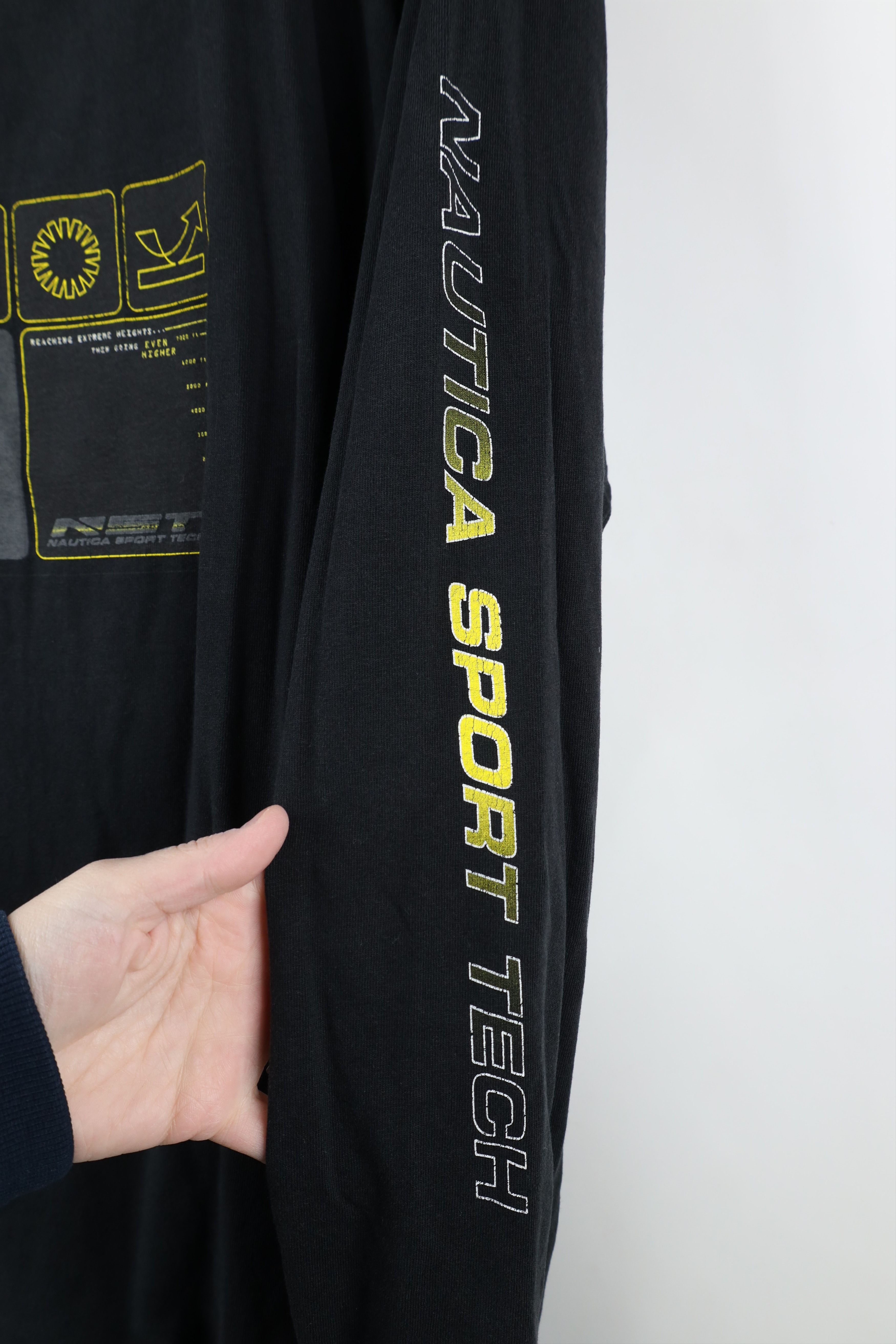 Nautica × Vintage Vintage 90s Nautica Sport Tech Spell Long Sleeve T-Shirt USA Size US L / EU 52-54 / 3 - 4 Thumbnail