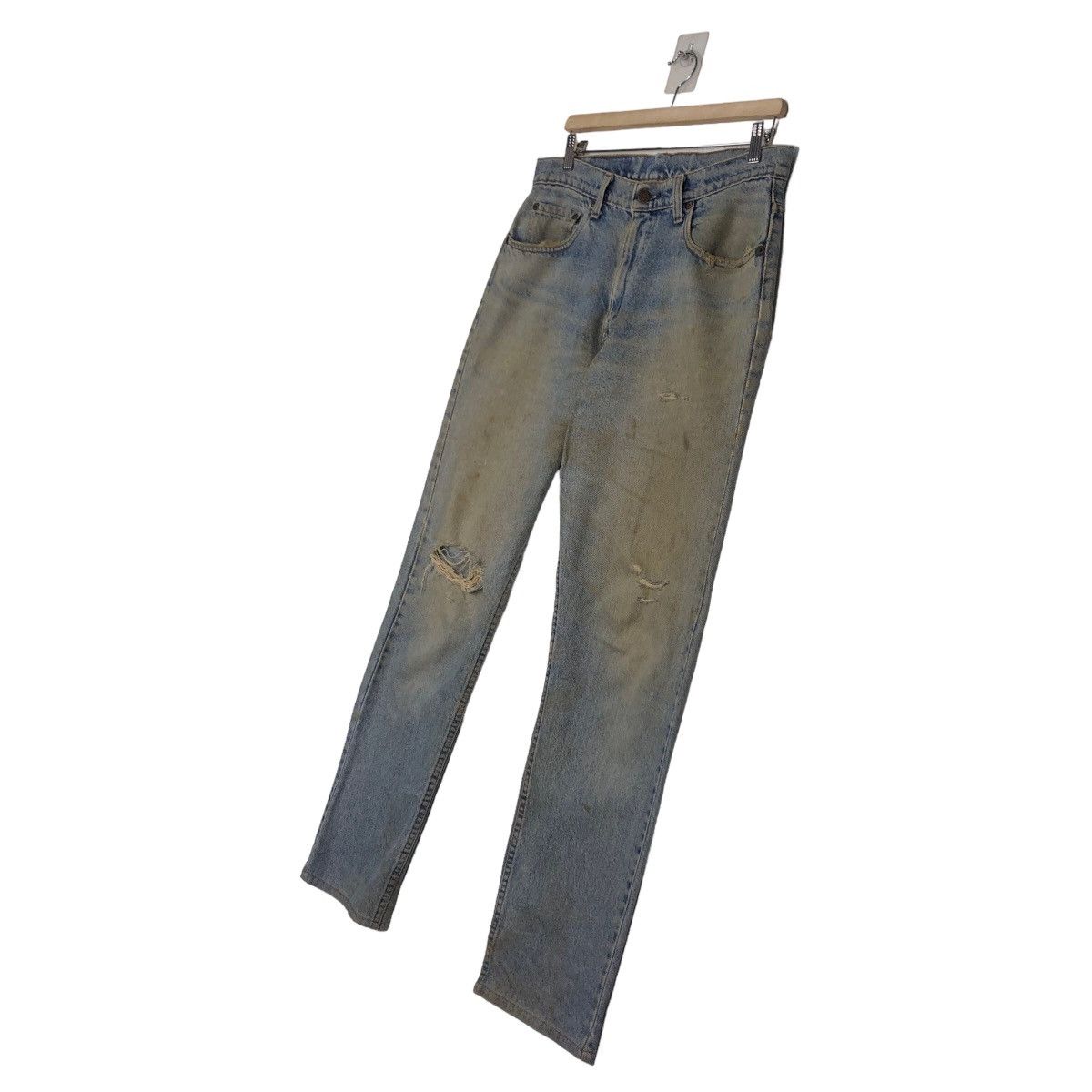 Levi's 🔥VINTAGE DISTRESSED DENIM JEANS LEVI’S MADE IN USA Size US 34 / EU 50 - 2 Thumbnail