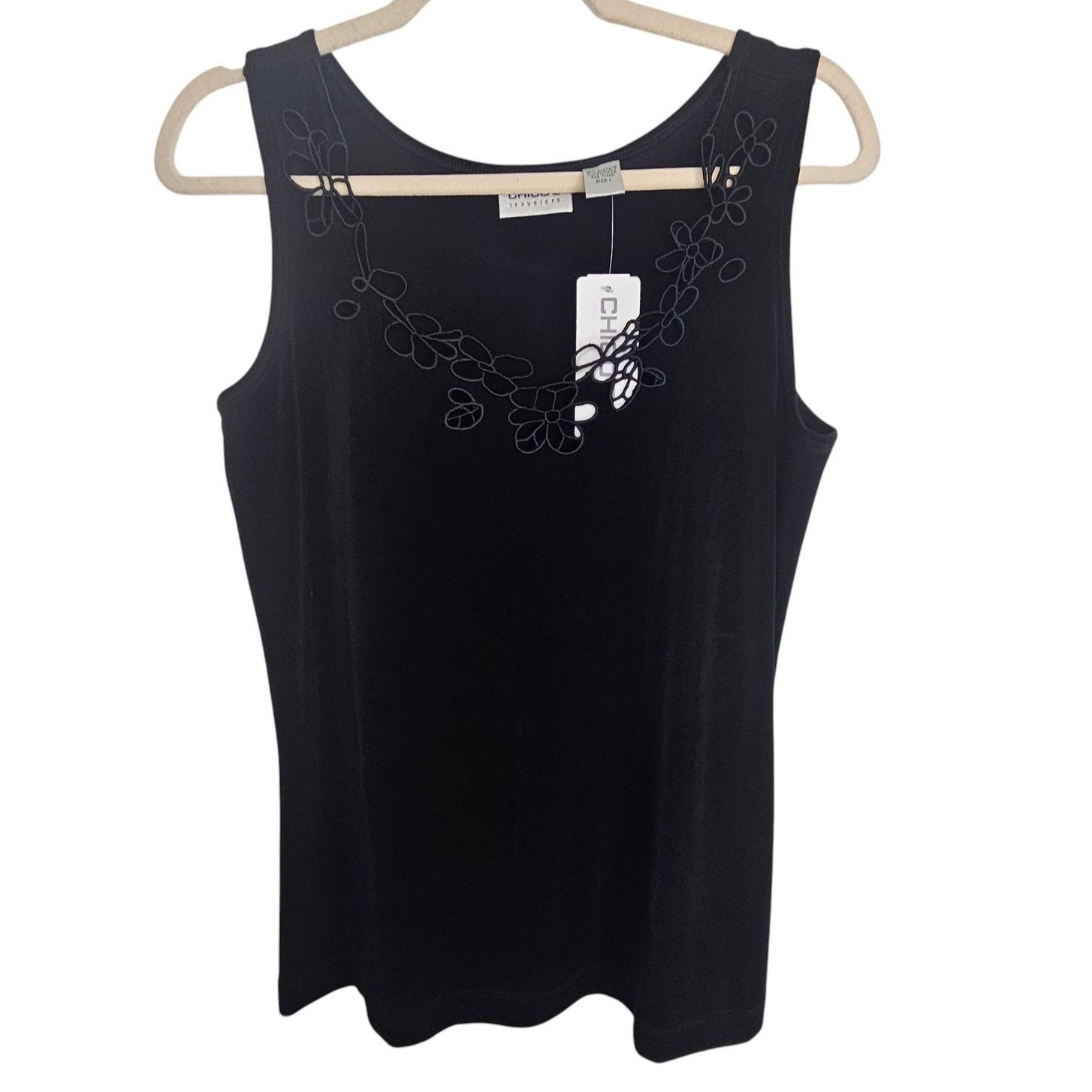 Chicos Chicos Travelers Womens Iona Tank Top M Classic Minimalist Size M / US 6-8 / IT 42-44 - 1 Thumbnail