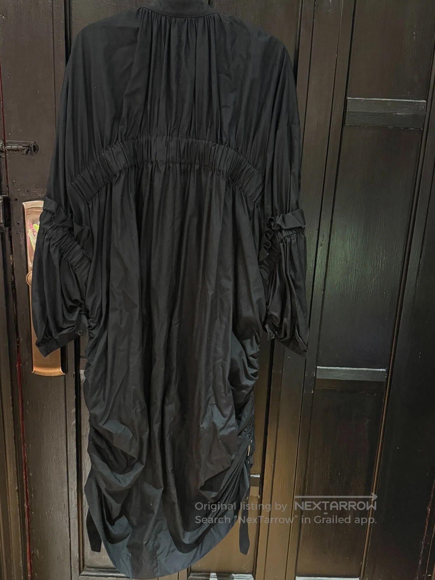 Noir Kei Ninomiya black ruched button. Size M / US 6-8 / IT 42-44 - 2 Thumbnail