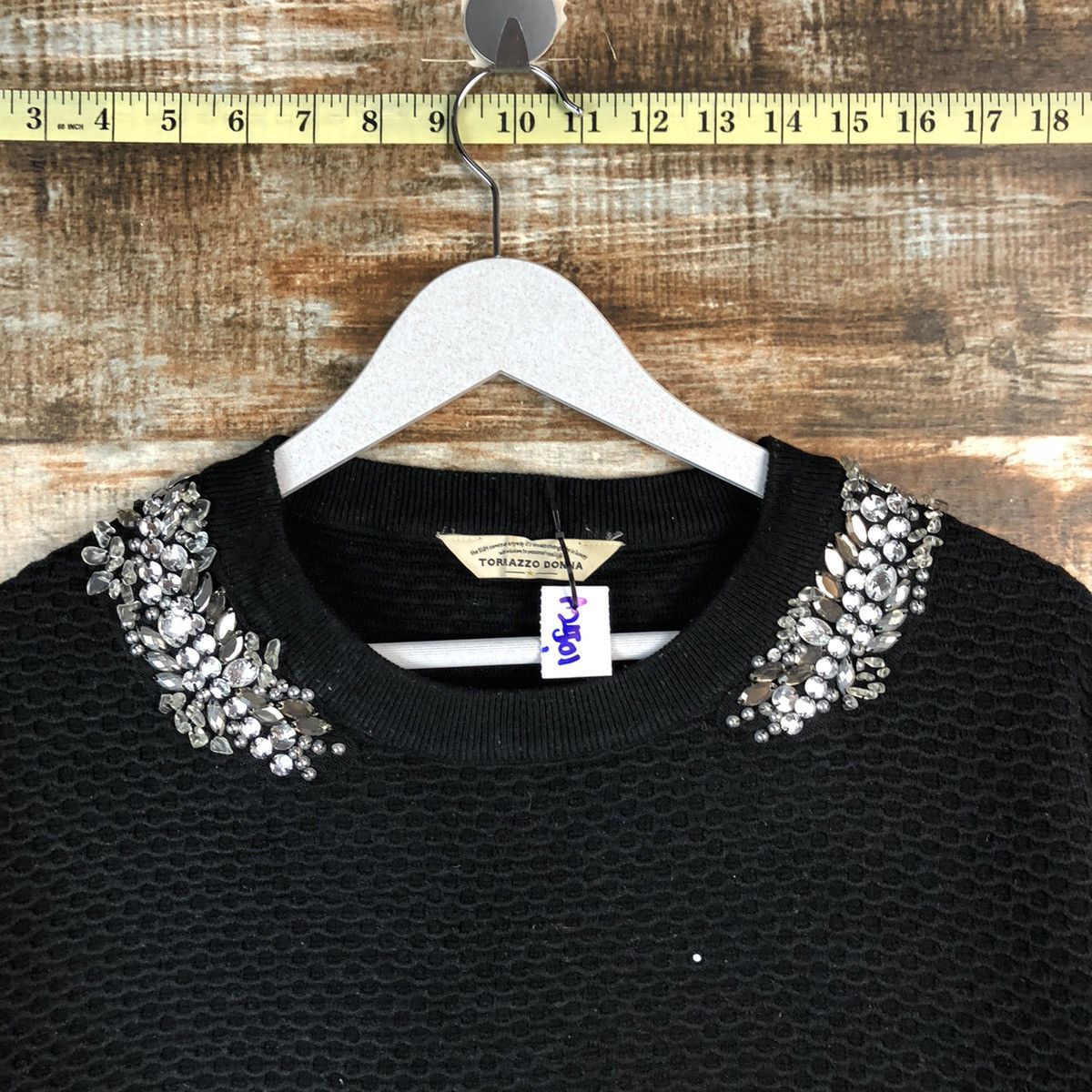 Homespun Knitwear × Japanese Brand Torrazo Donna Black vintage Knitwear #A2501 Size S / US 4 / IT 40 - 4 Thumbnail