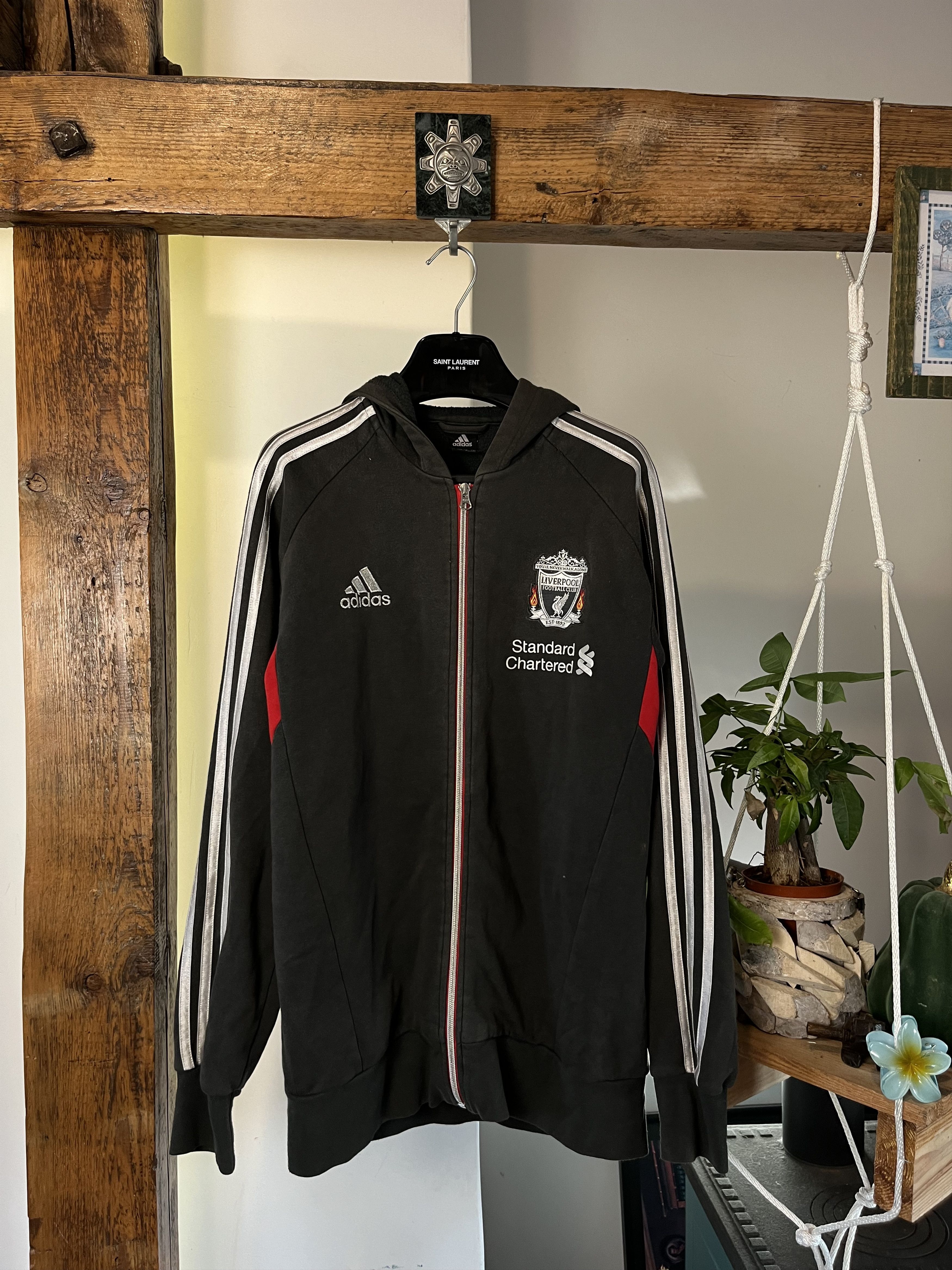 Adidas Vintage Adidas Liverpool FC Zip Hoodie Sweatshirt RARE Size US M / EU 48-50 / 2 - 1 Thumbnail