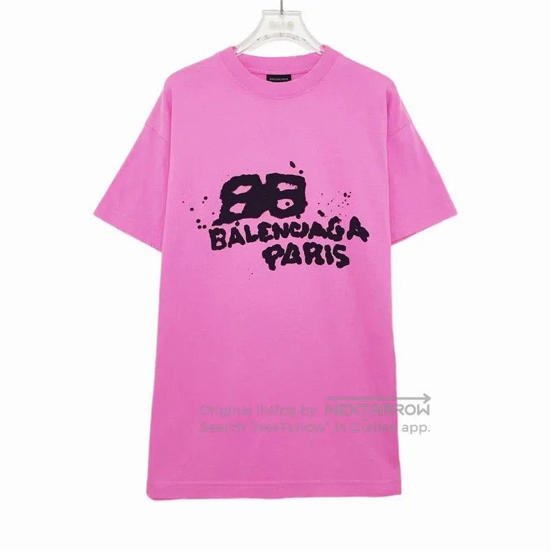Balenciaga Balenciaga Letter Logo Printed Round Neck Short Sleeve Size XS / US 0-2 / IT 36-38 - 1 Thumbnail