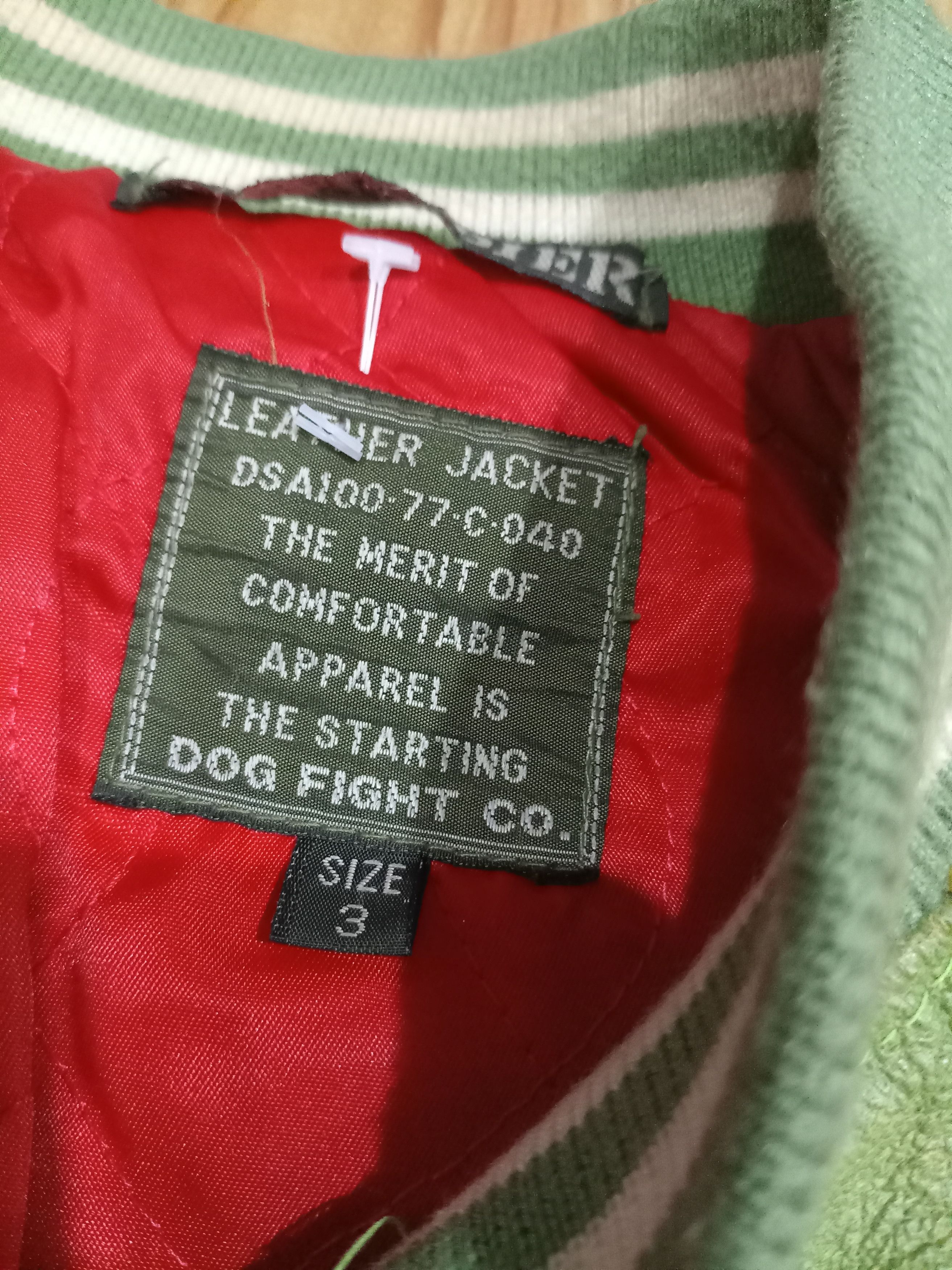 Vintage Vintage Dog Fight leather jacket rare Size US M / EU 48-50 / 2 - 7 Thumbnail