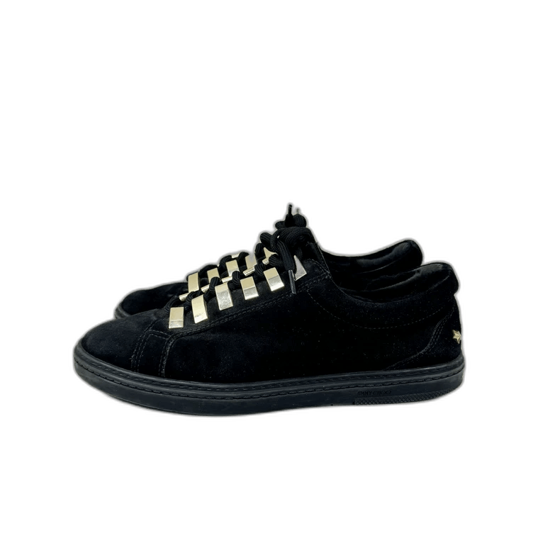 Jimmy Choo black suede casual sneakers by jimmy choo Size US 11 / EU 44 - 1 Thumbnail