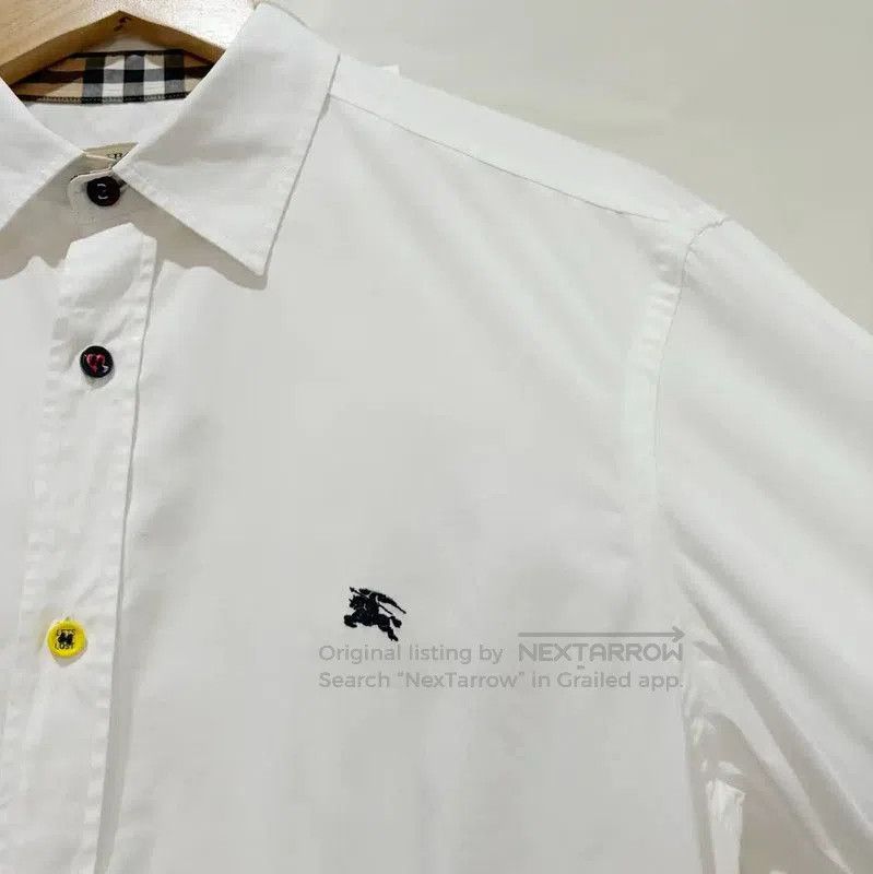 Burberry Burberry Long Sleeve White Cotton Shirt. Size US M / EU 48-50 / 2 - 5 Thumbnail