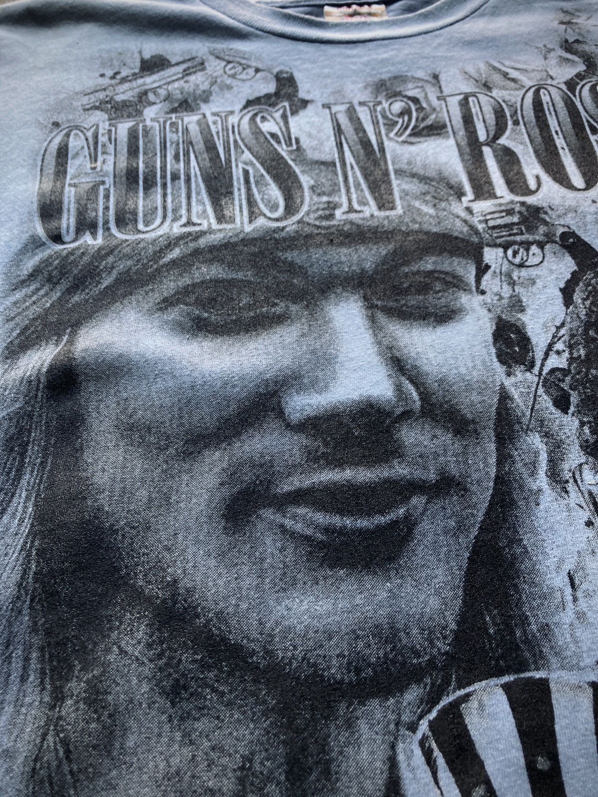Band Tees × Guns N' Roses × Vintage Vintage 90s Guns & Roses Mexican Bootleg Big Print Size US L / EU 52-54 / 3 - 4 Thumbnail