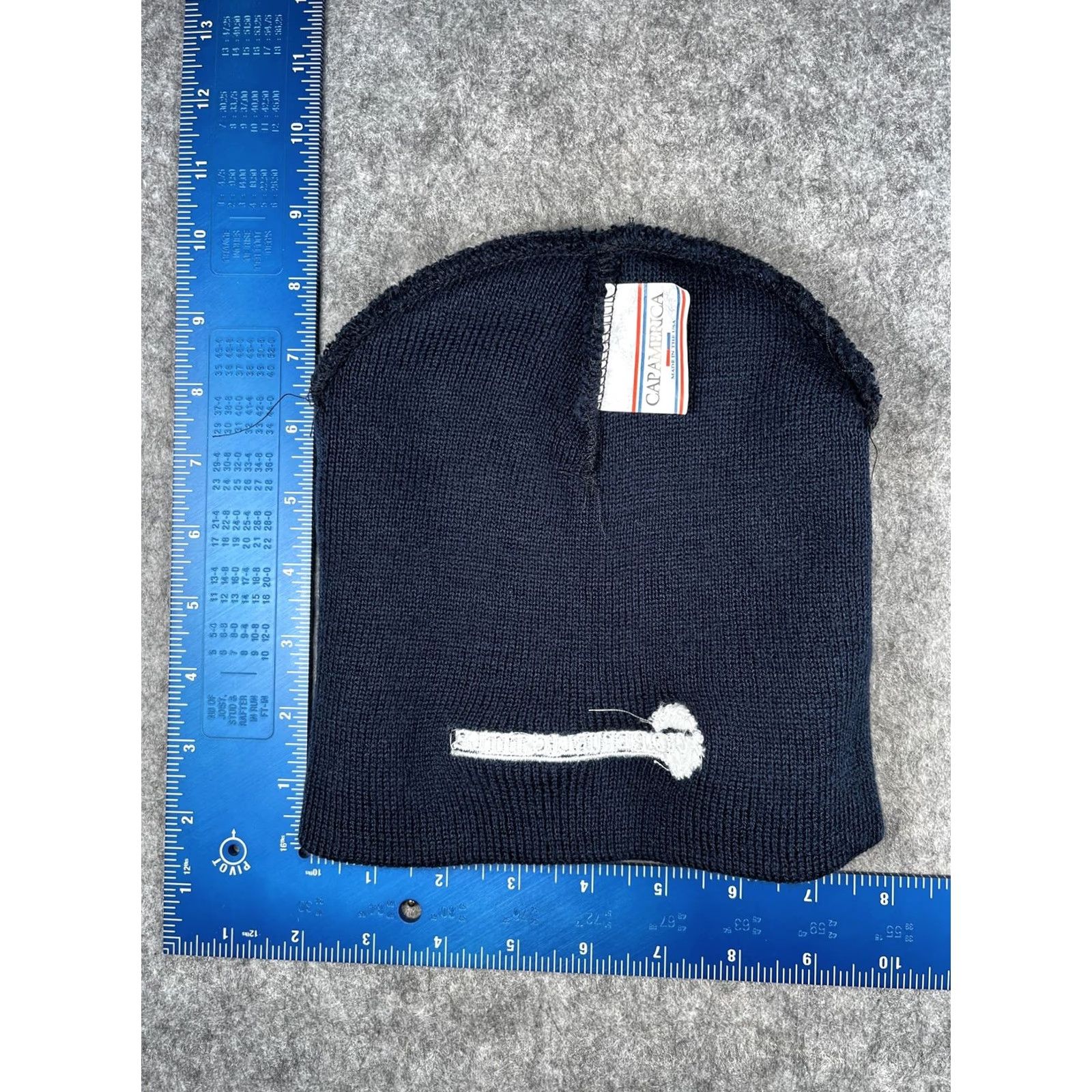 Vintage Cap America Beanie Mens One Size Blue Knit Old Republic Title Logo Size ONE SIZE - 5 Thumbnail