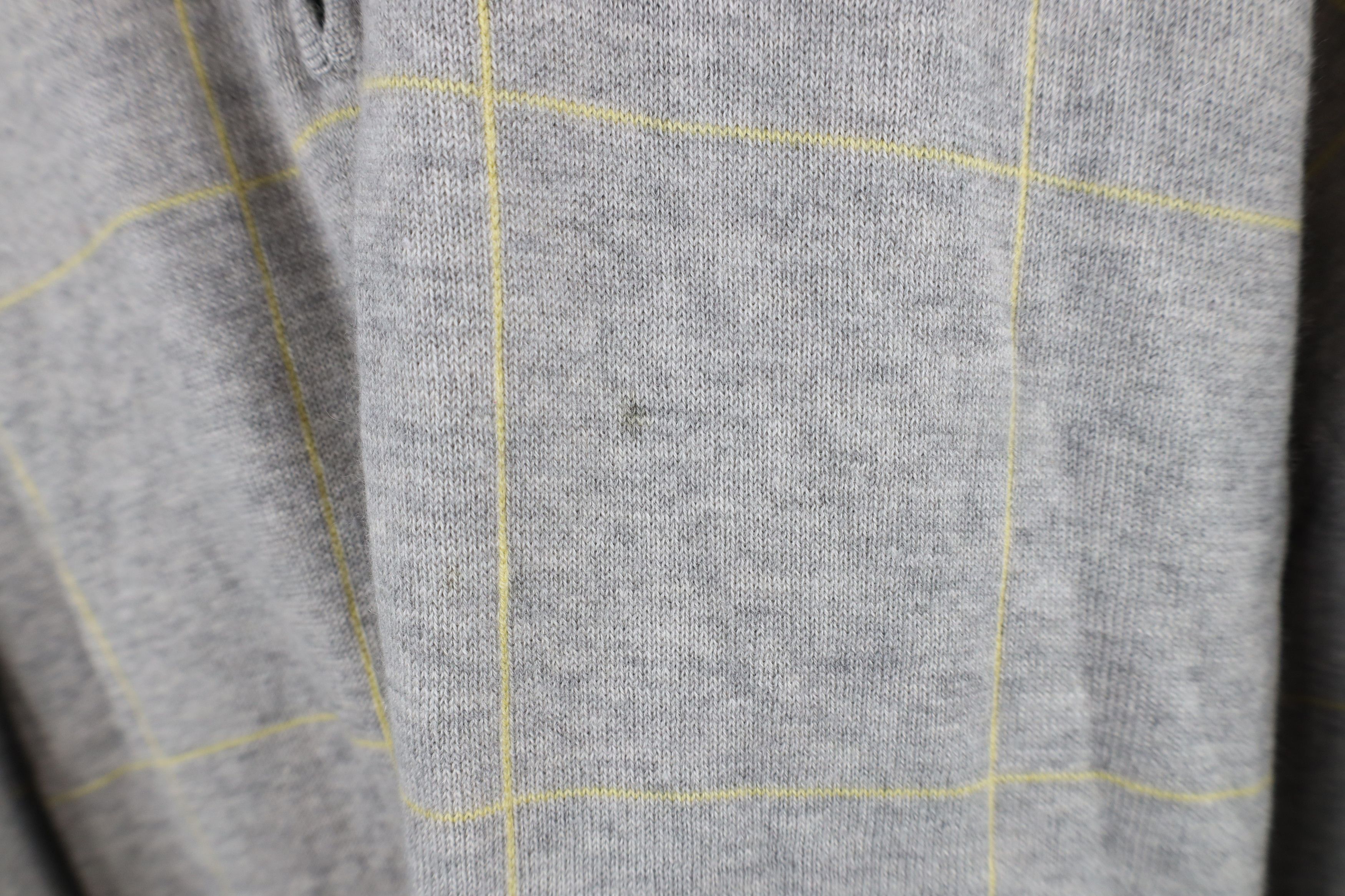 Peter Millar × Vintage Peter Millar Cashmere Knit Half Zip Pullover Sweater Gray Size US L / EU 52-54 / 3 - 4 Thumbnail