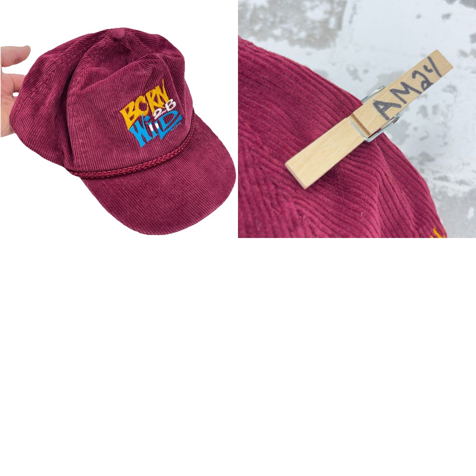 Vintage VINTAGE KC Collections Trucker Hat Corduroy Maroon Adjustable Red 90s 80s Hipster Outdoor Classic Retro Vintage Mens Cap Hat Size ONE SIZE - 8 Thumbnail