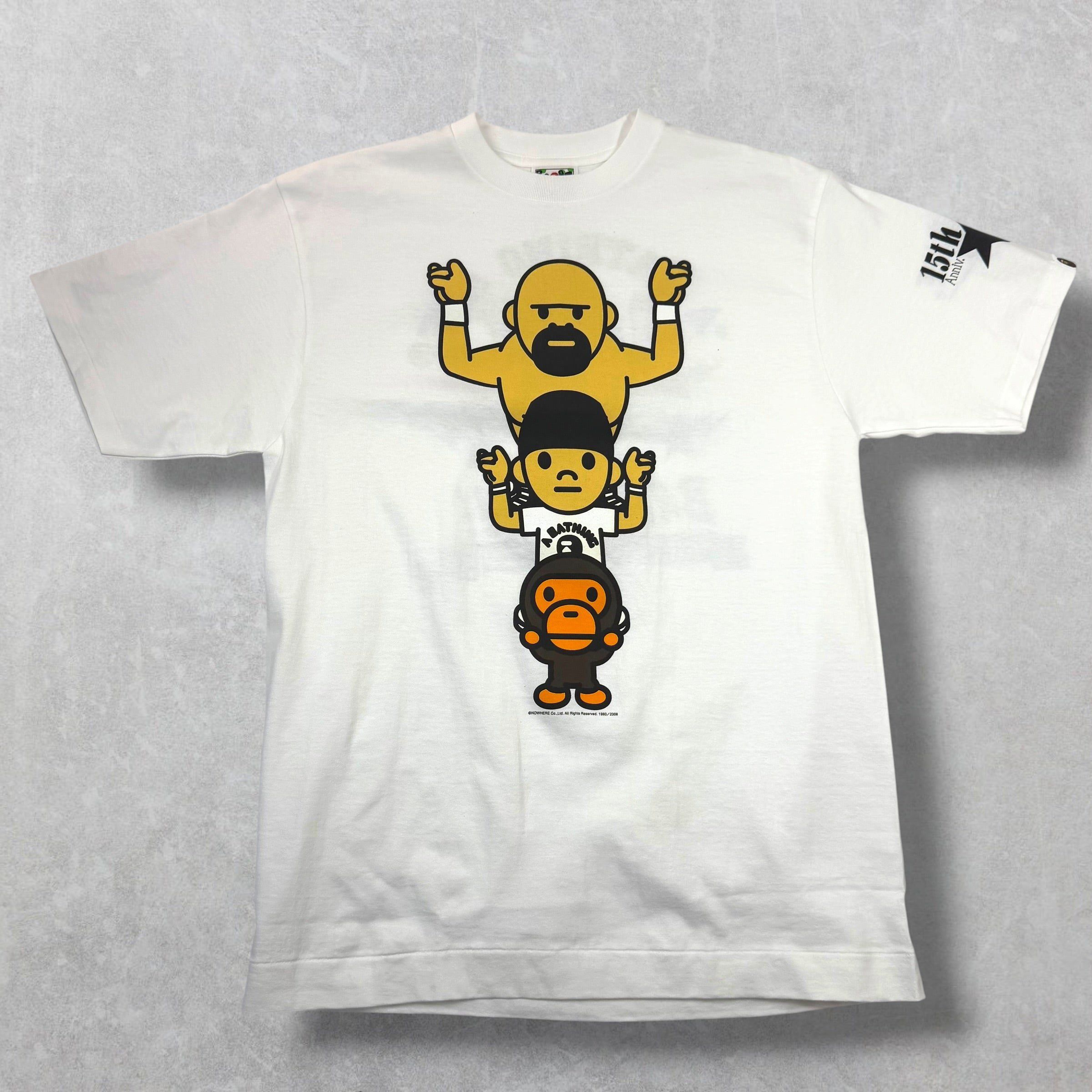 Bape Bape 15th Anniv. Pro Wrestling Tee M Size US M / EU 48-50 / 2 - 1 Thumbnail