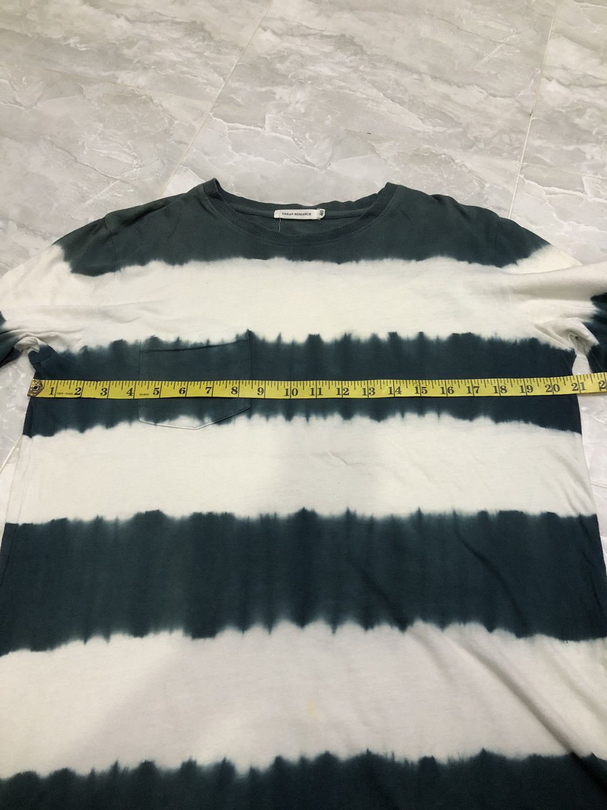 URBAN RESEARCH DOORS Urban Research Tie-Dye Stripe Long Sleeve Tee Size US M / EU 48-50 / 2 - 14 Thumbnail