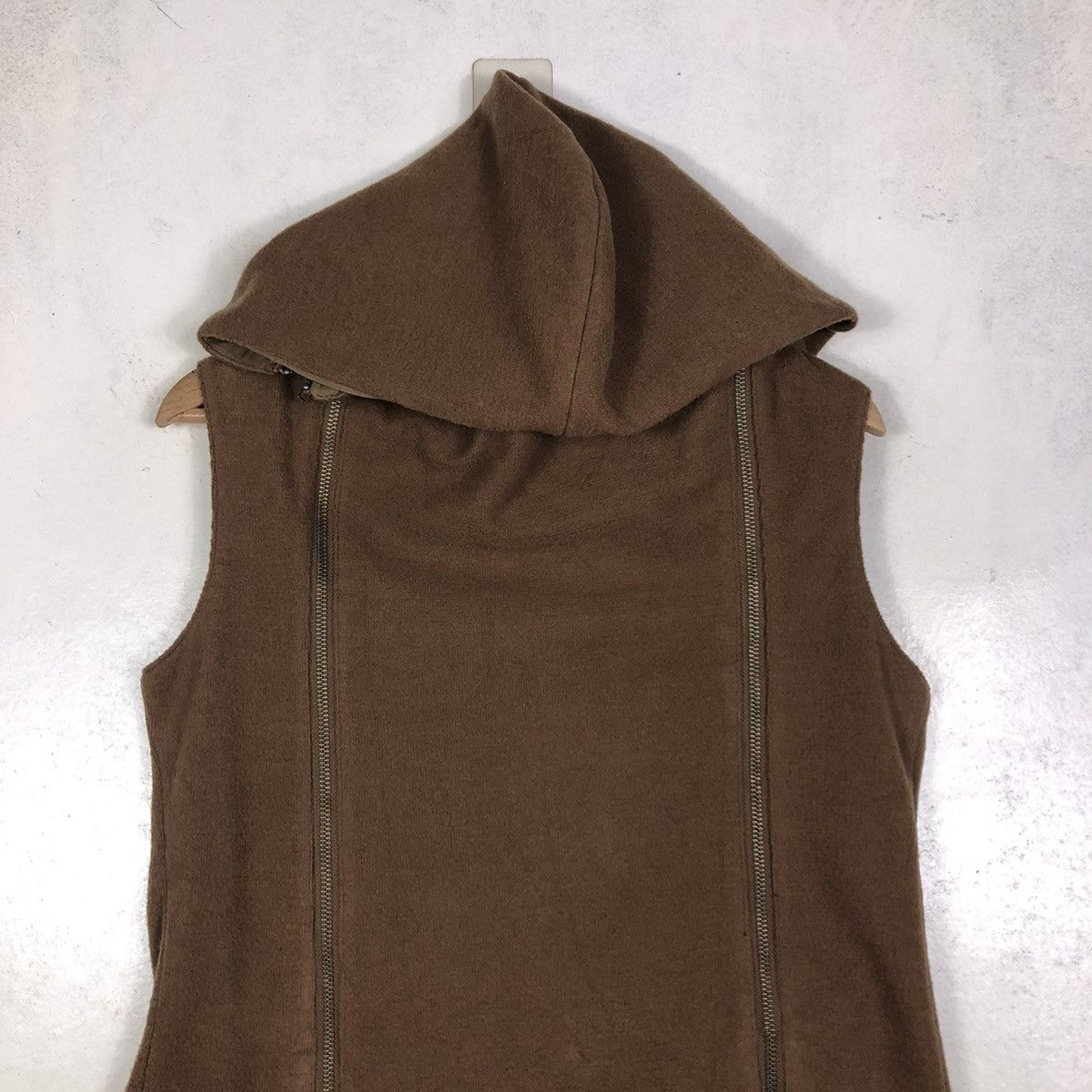 Japanese Brand × Vintage 📌VINTAGE BIKER VEST JACKET DOUBLE ZIP LAYER ASSYMETRICAL Size US S / EU 44-46 / 1 - 5 Thumbnail