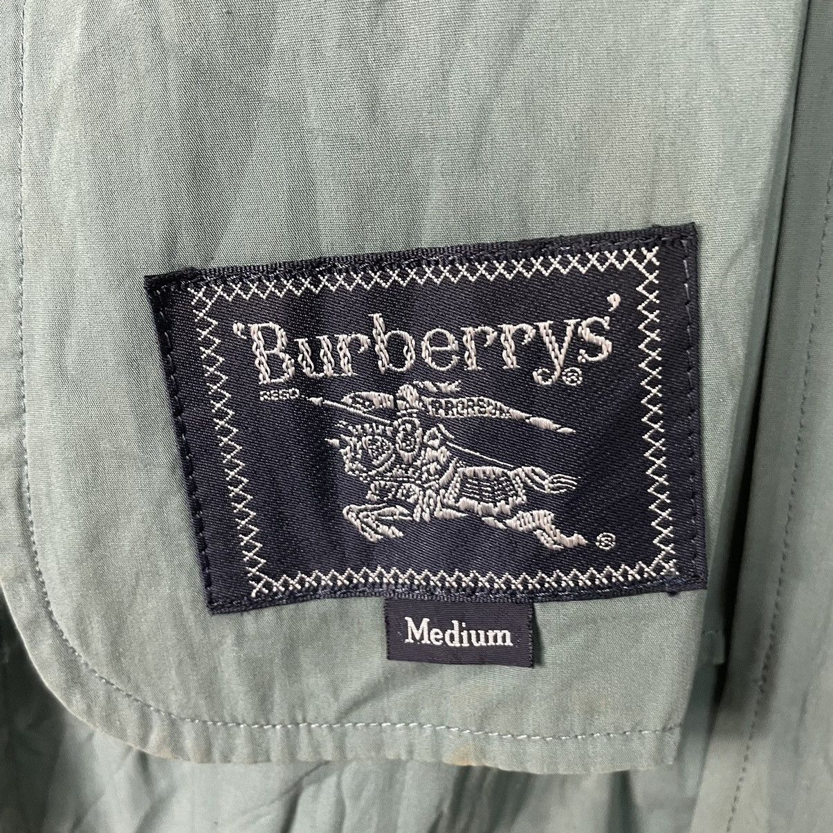 Burberry × Vintage 💥90s BURBERRYS LIGHT BOMBER HUNTING JACKET Size US M / EU 48-50 / 2 - 16 Thumbnail