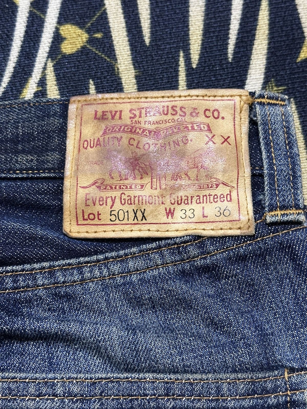 Levi's Vintage Clothing Vintage Levi’s 501XX Selvedge Big E Mudwash Whiskers Denim Size US 30 / EU 46 - 13 Thumbnail