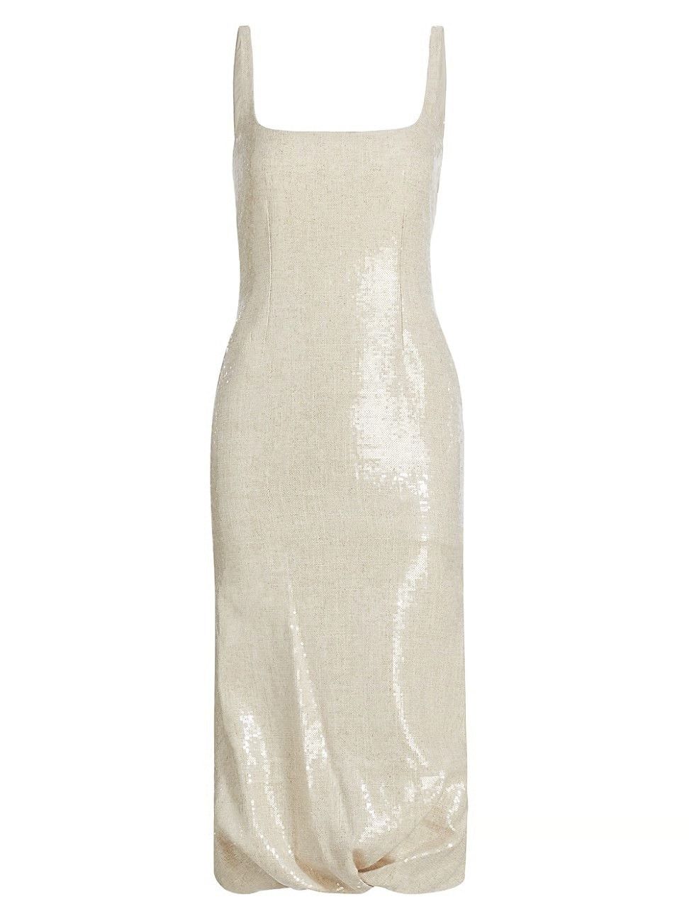 16Arlington o1mle1125 Sidd Midi Dress in Neutrals Size M / US 6-8 / IT 42-44 - 2 Thumbnail