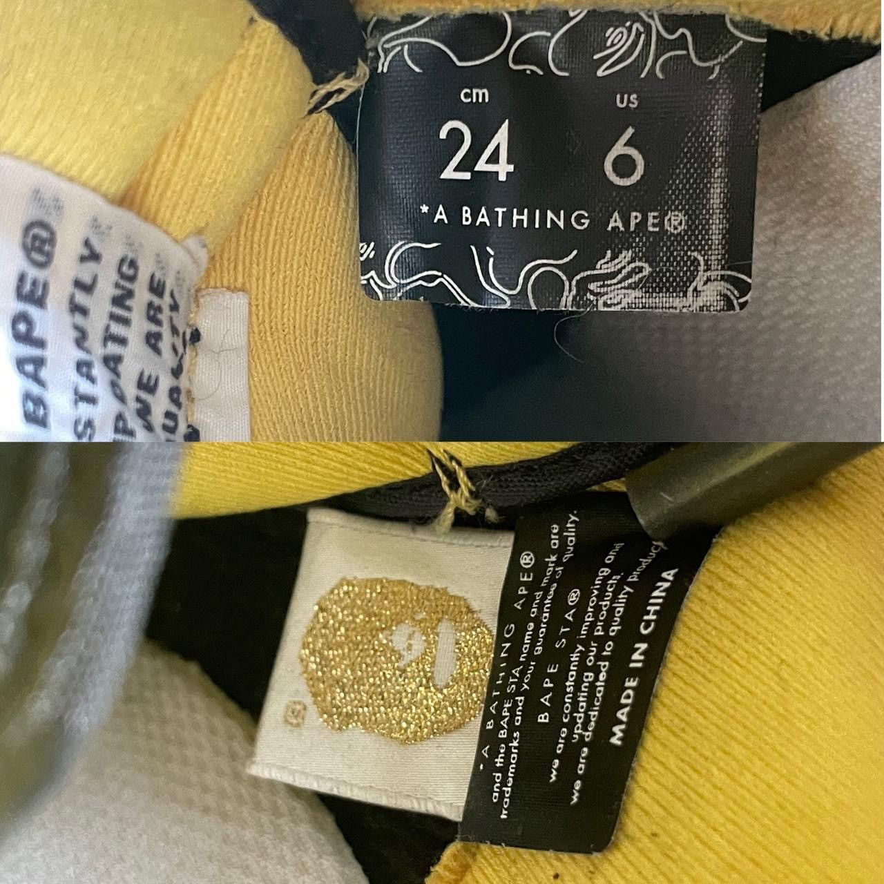 Bape blavk & yellow Bapesta fs001 Size US 6 / EU 39 - 7 Thumbnail