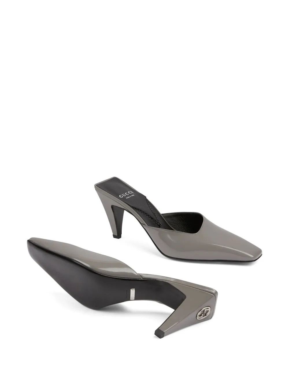 Gucci o1s1wg110225 Women's Mules Sandals in Grey Size US 9 / IT 39 - 4 Thumbnail