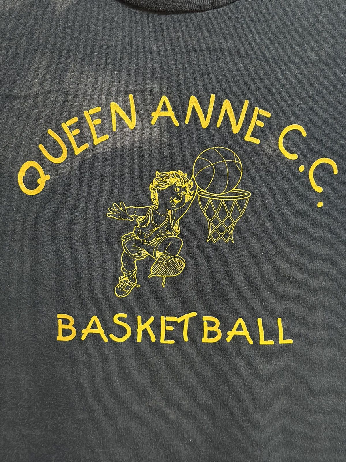 Jerzees × Sears × Vintage Vintage Queen Anne Community Center BasketBall Sun Faded Tee Size US L / EU 52-54 / 3 - 2 Thumbnail