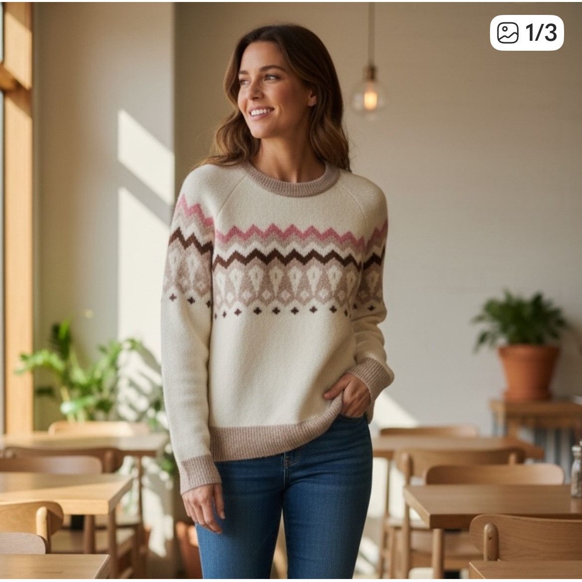 Madewell Fair Isle Markham Pullover Wool Alpaca Sweater