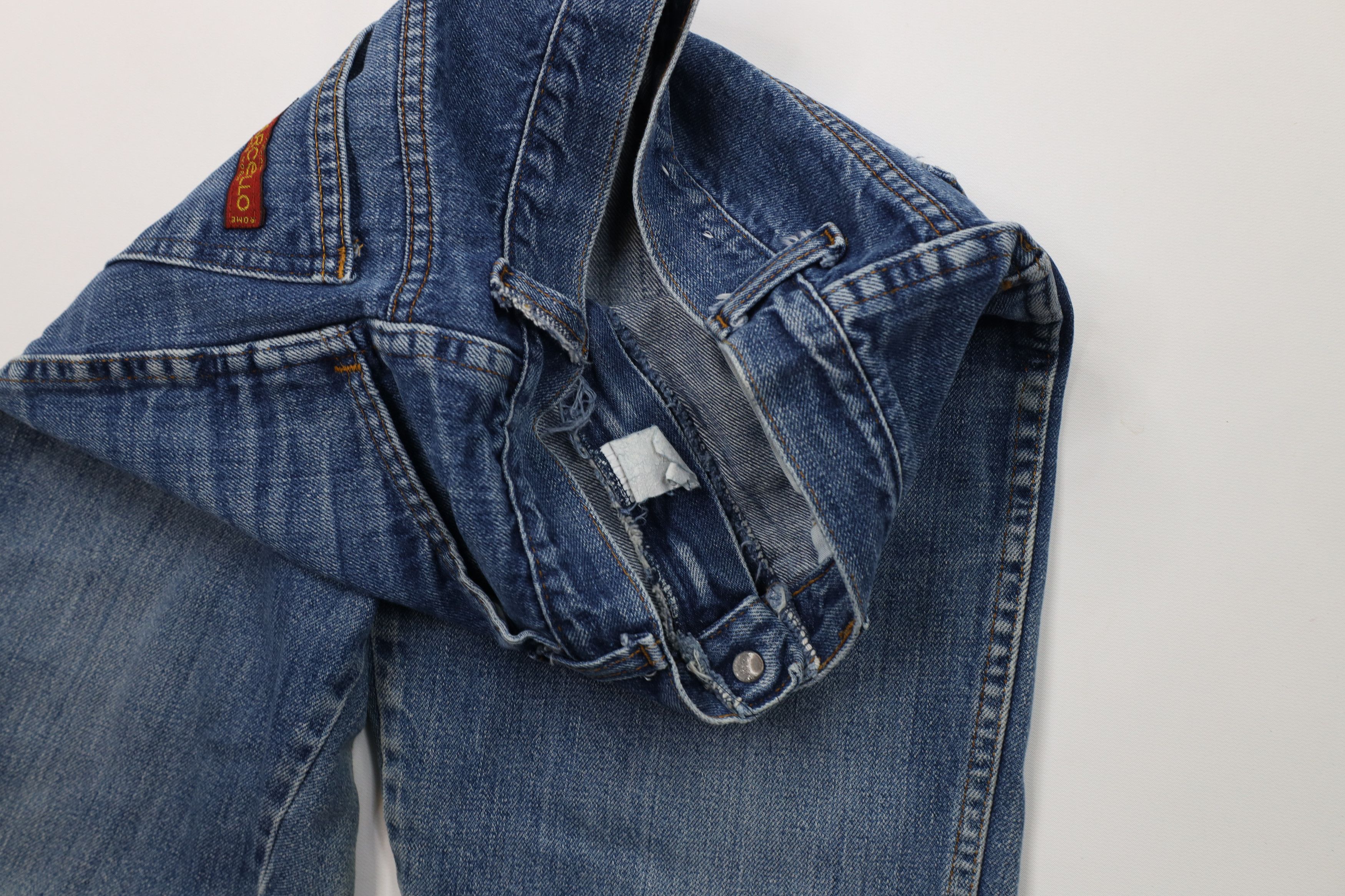 Vintage Vintage 70s Streetwear Straight Leg Denim Jeans Blue Cotton Size 27" / US 4 / IT 40 - 10 Thumbnail