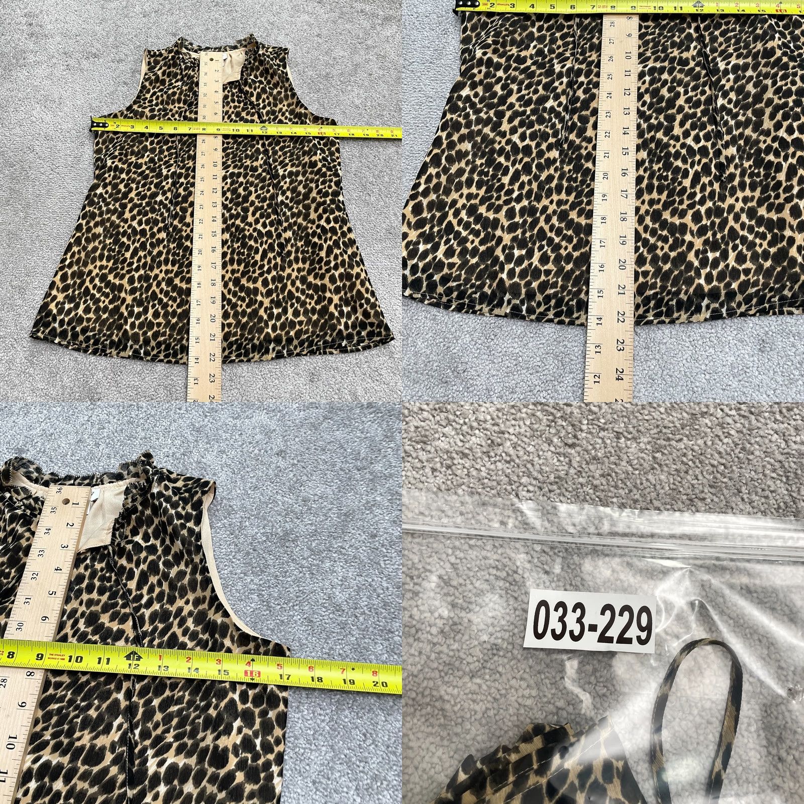 J.Crew J.Crew Leopard Tank Blouse Womens XS Brown Black Animal Print Sleeveless Casual Size XXS / US 00 / IT 34 - 8 Thumbnail