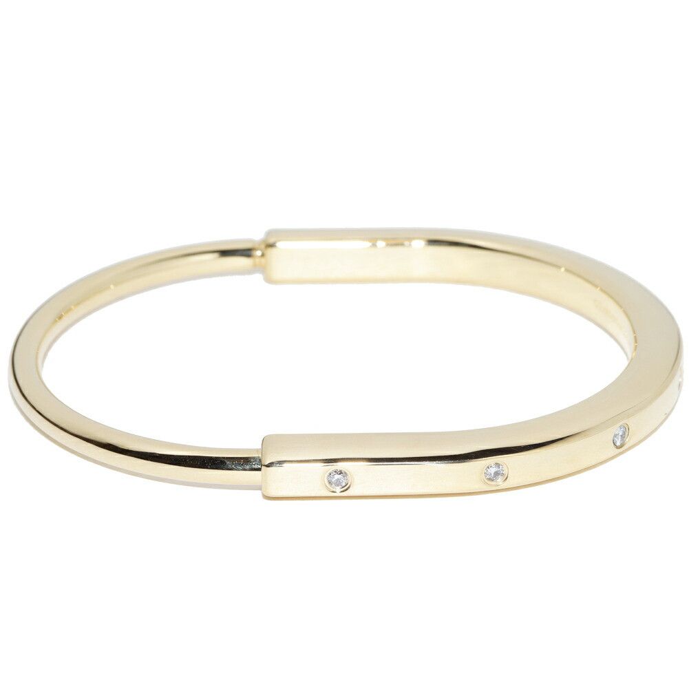 Tiffany & Co. Tiffany & Co. Tiffany Lock Au750 Diamond Bracelet Crocodile skin Bangle DUTY FREE for USA Size ONE SIZE - 1 Thumbnail