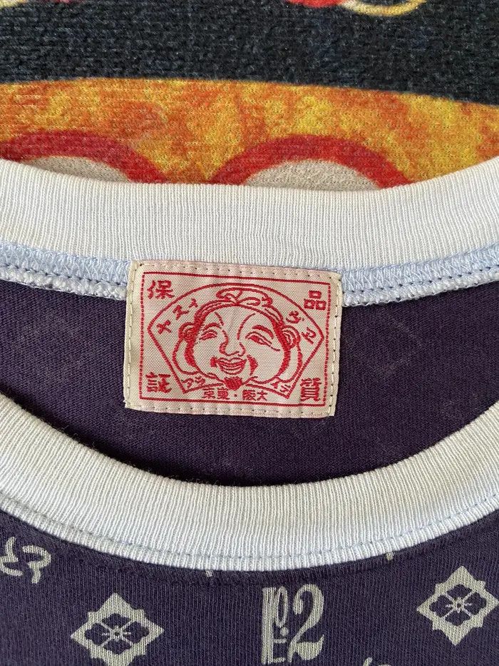 Evisu × Japanese Brand EVISU MONOGRAM T SHIRT Size US L / EU 52-54 / 3 - 3 Thumbnail
