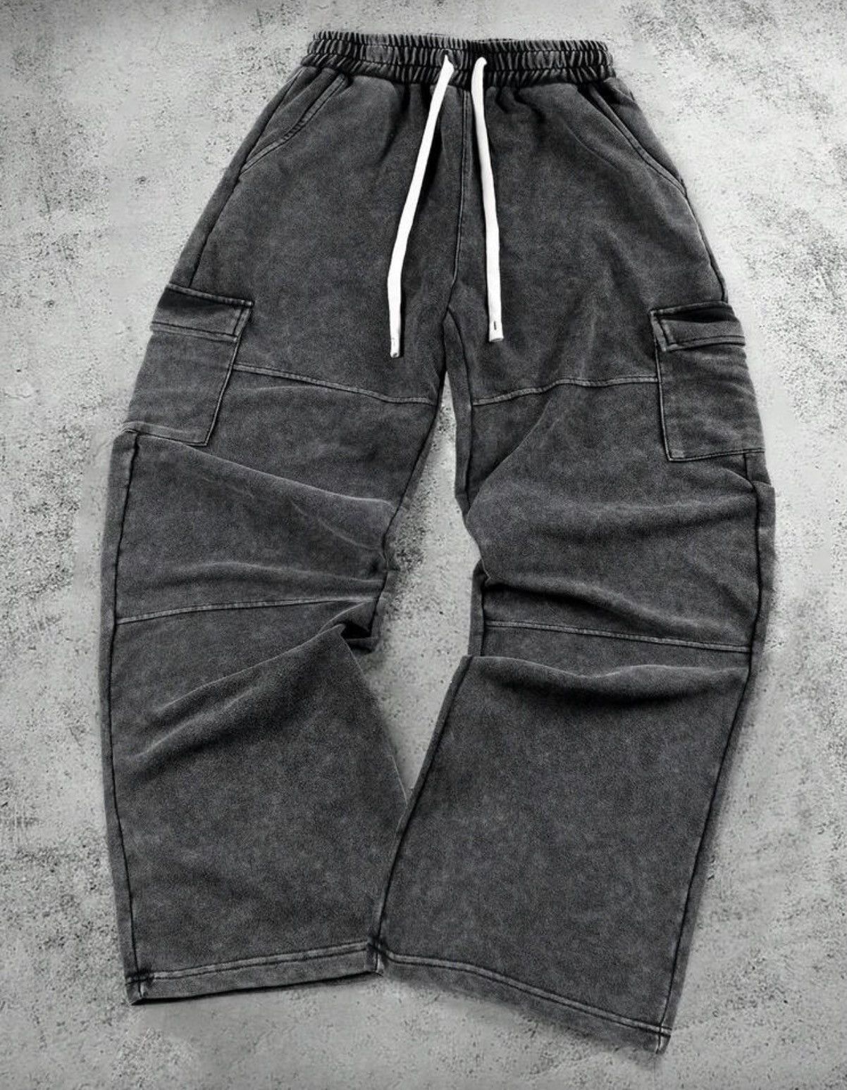 Japanese Brand VIBE Washed Baggy Style Sweatpants Size US 30 / EU 46 - 3 Thumbnail