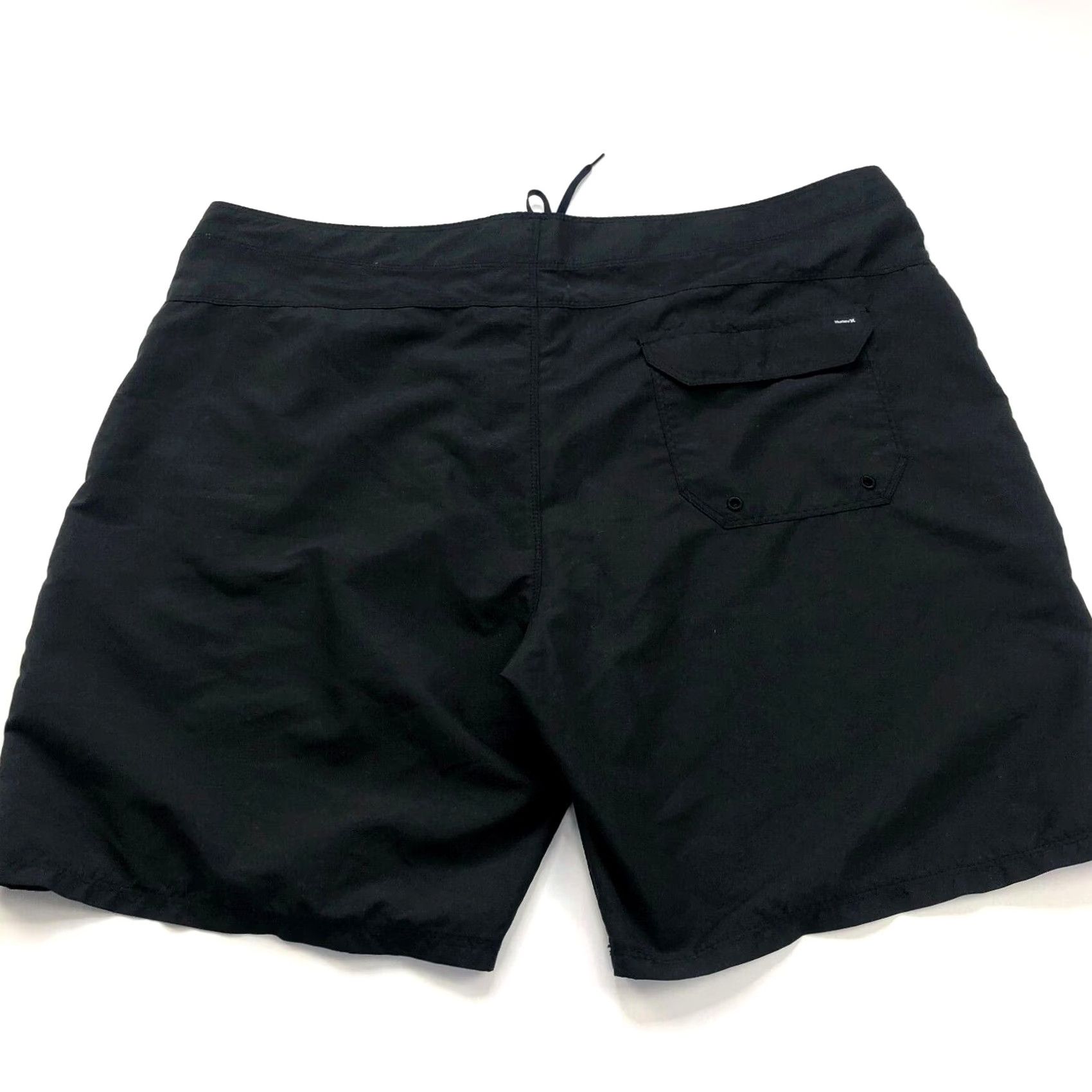 Hurley Hurley 42 (Fit 43W) Surf Swim Board Trunk No Stretch Polyester 8" Shorts Black Size US 42 / EU 58 - 5 Thumbnail