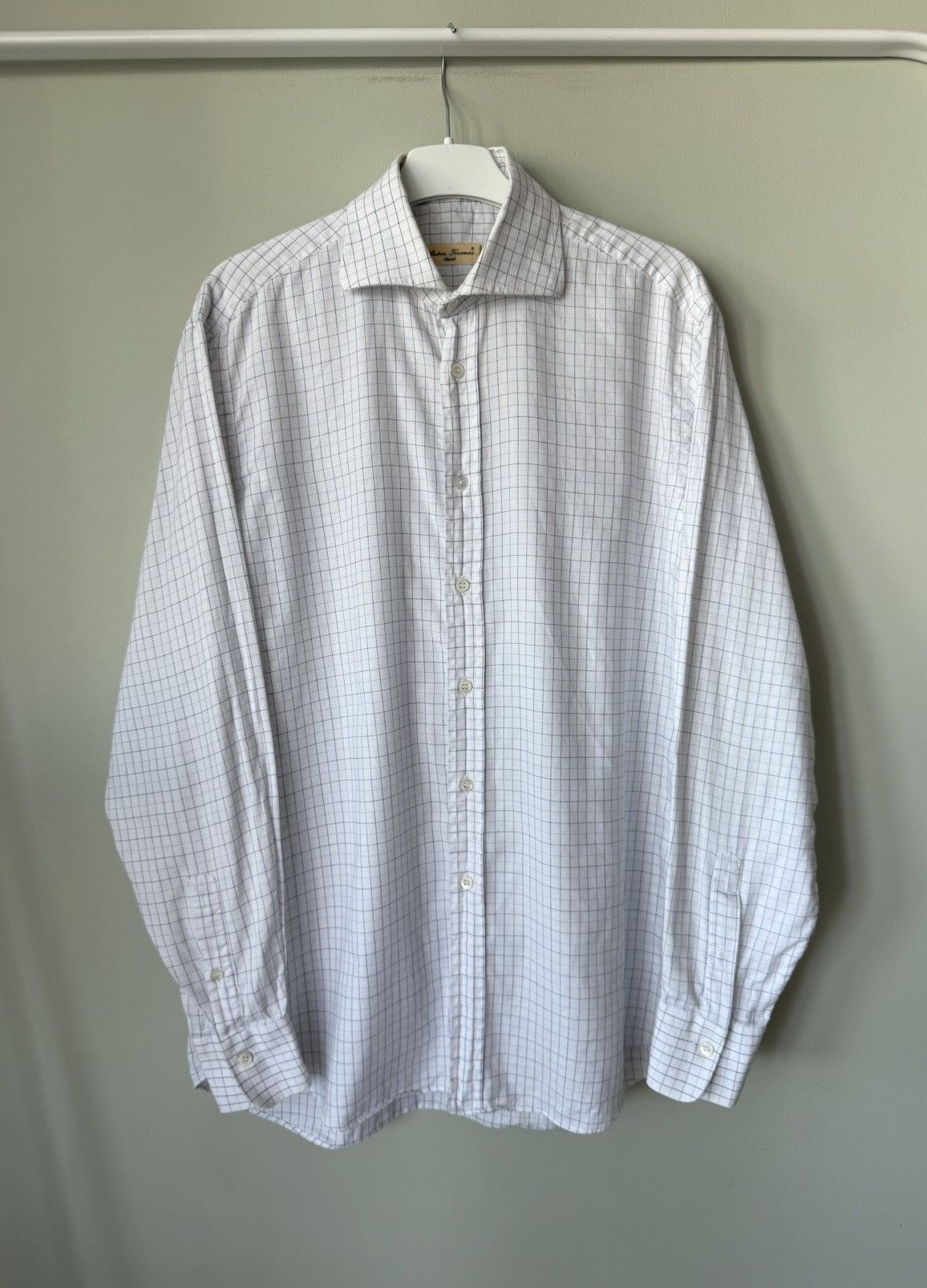 Finamore Andrea Finamore vintage checkered ls shirt Size US L / EU 52-54 / 3 - 1 Thumbnail