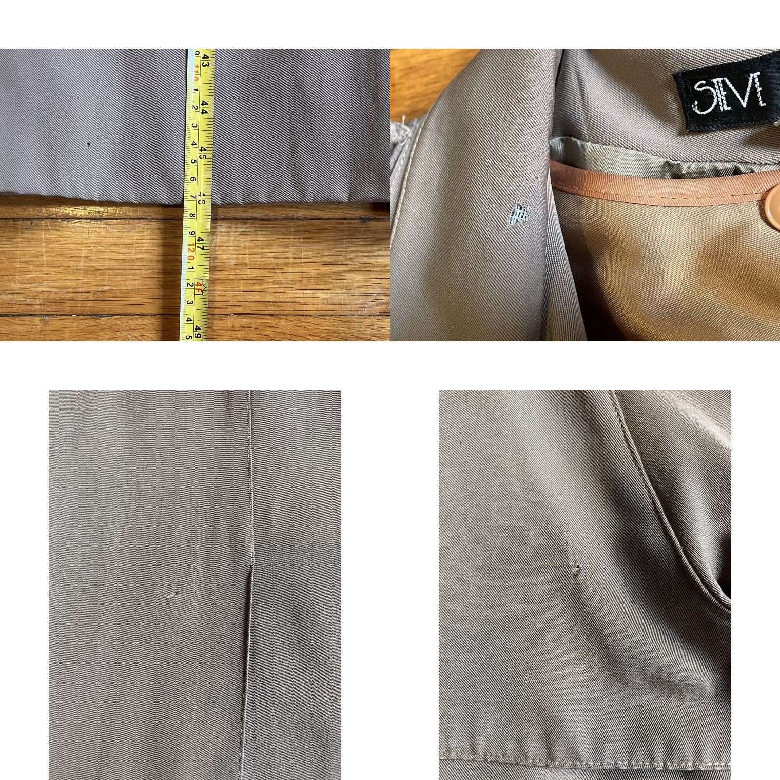 Vintage VINTAGE Steve by Searle Trench Coat Women’s 6 Beige Coat Steve by Searle Trench Coat Beige 6 Women’s Vintage Size M / US 6-8 / IT 42-44 - 10 Thumbnail