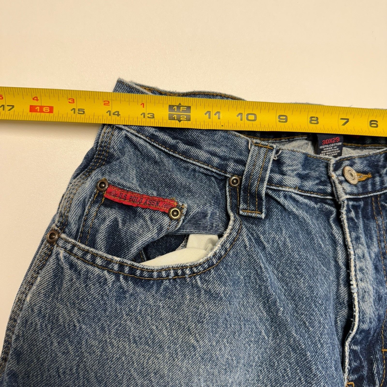 U.S. Polo Assn. Vintage US Polo Assn Carpenter Jeans Mens 30x29 Blue Y2K Ska Size US 30 / EU 46 - 12 Thumbnail