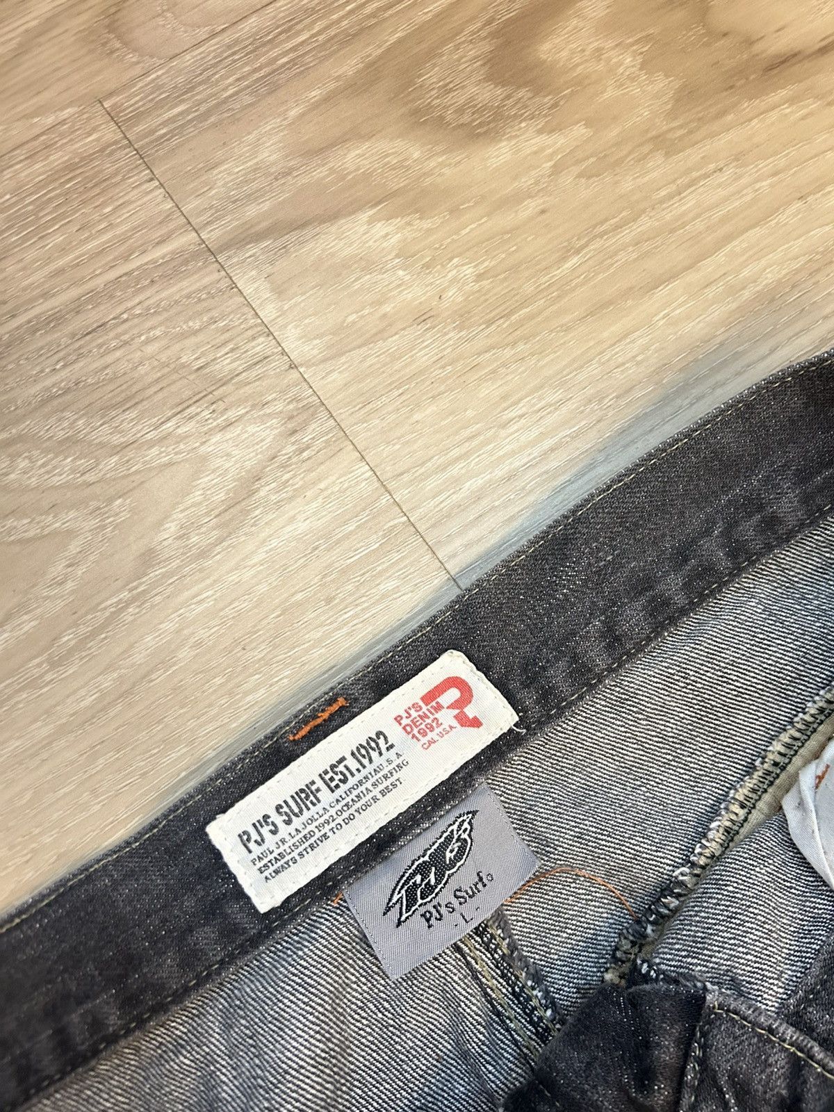 Vintage VINTAGE PJ'S SURF Baggy Denim Cargo Pants Camo Patchwork Y2K Size US 32 / EU 48 - 6 Thumbnail