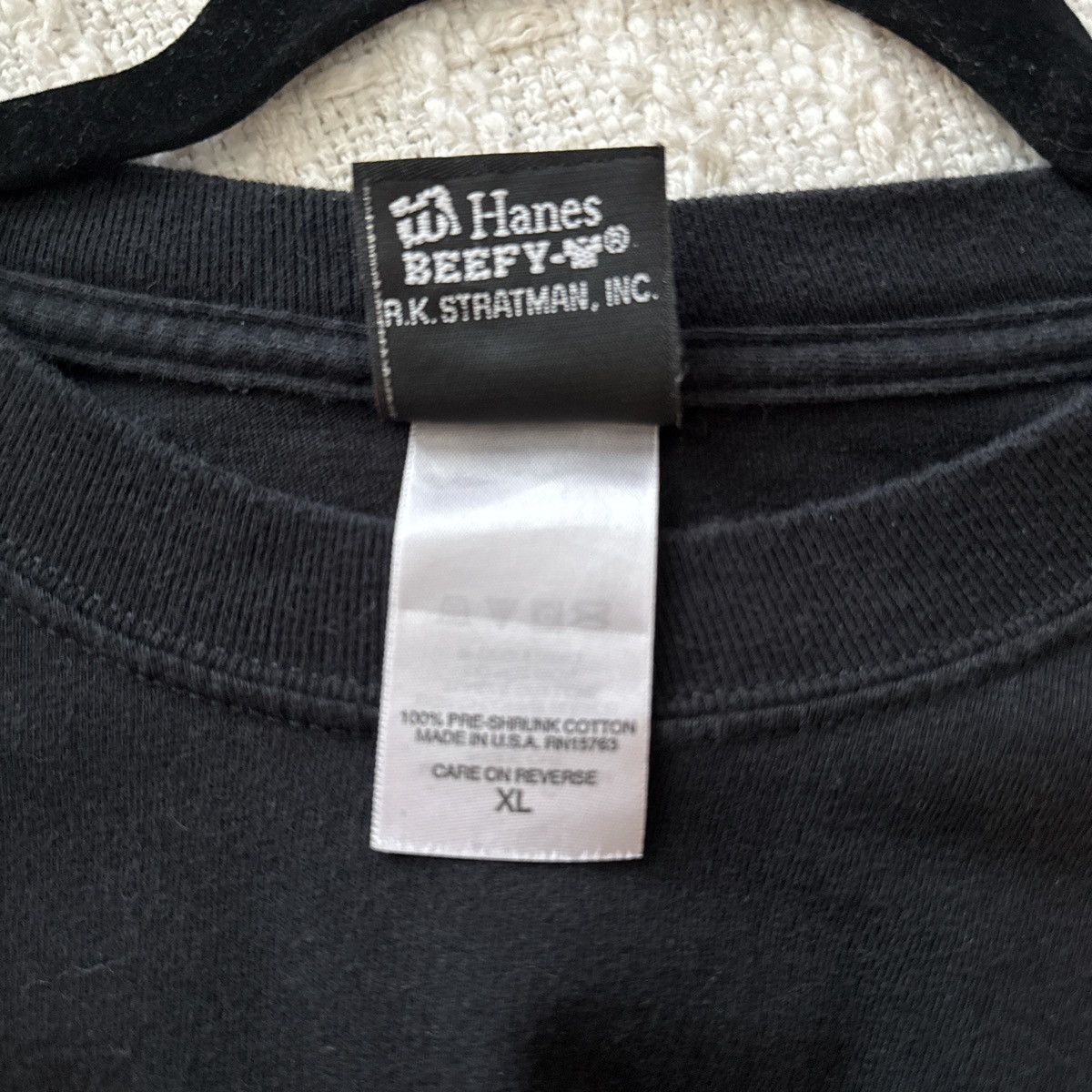 Harley Davidson × Vintage Harley Davidson Black Heavy Weight Tee Size US XL / EU 56 / 4 - 2 Thumbnail