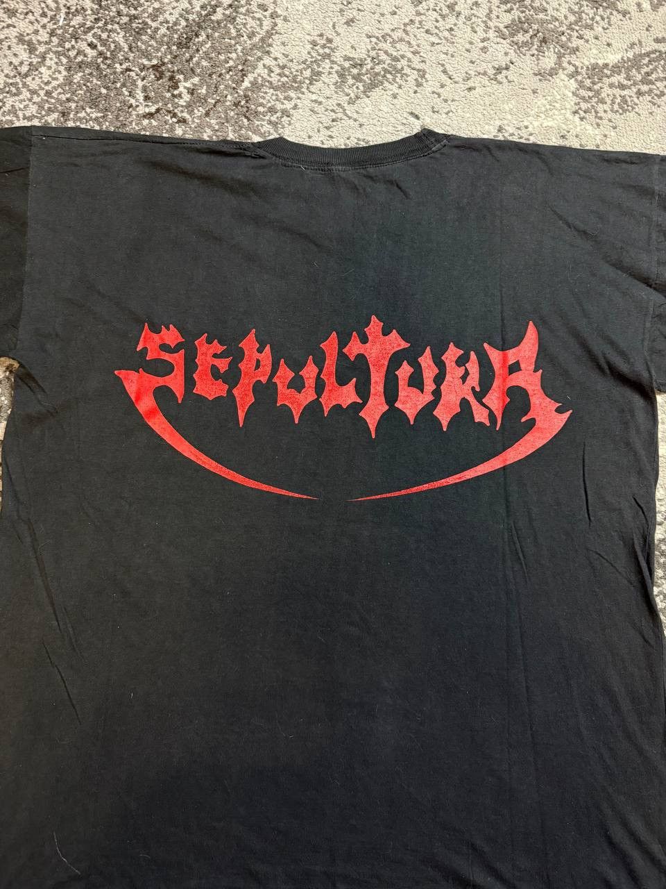 Vintage Sepultura Vintage 90s Morbid Visions big all over print Meta Size US L / EU 52-54 / 3 - 5 Thumbnail