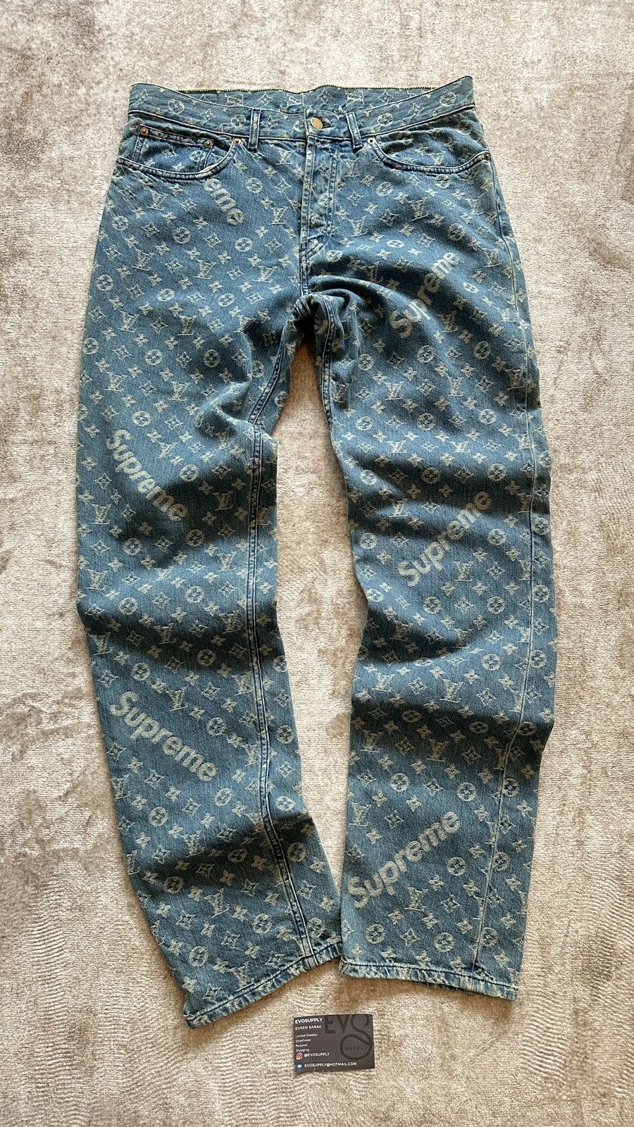 Louis Vuitton Supreme Jeans | Grailed