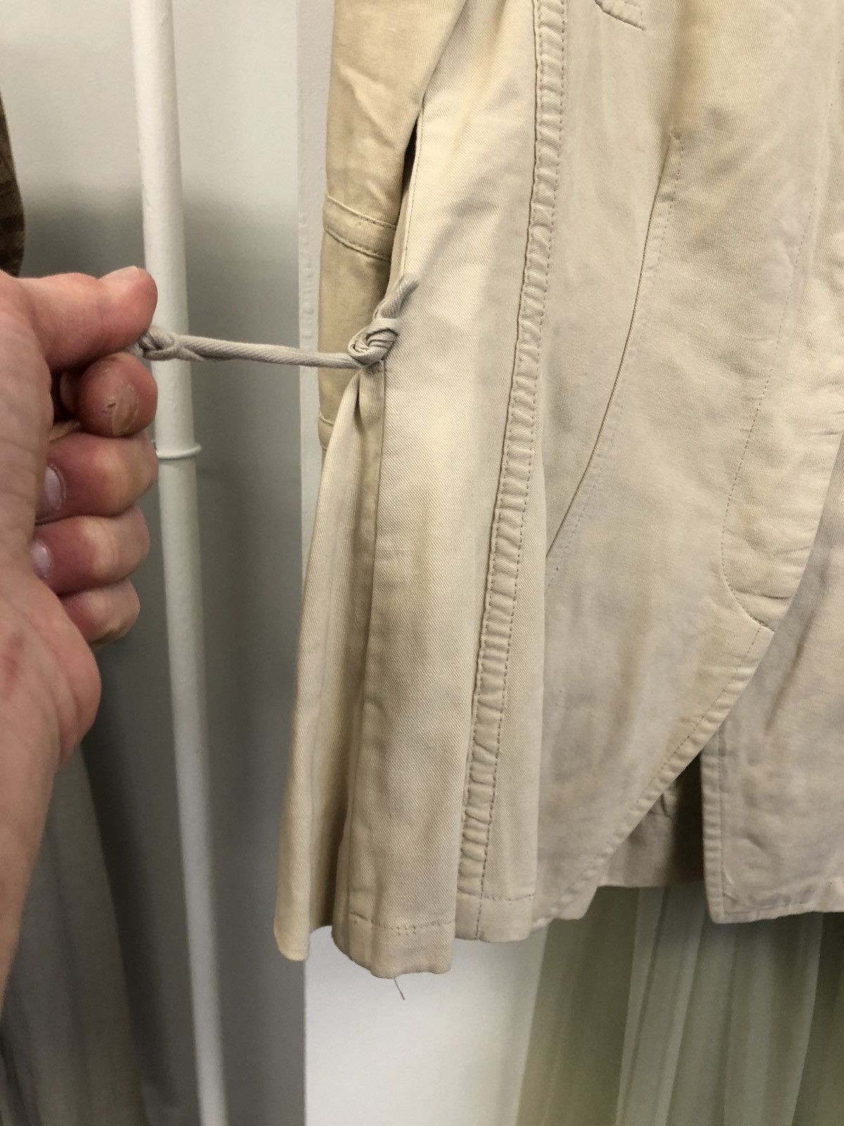 Dries Van Noten Dries Van Noten Vintage Khaki Pleated Safari Jacket Size XS / US 0-2 / IT 36-38 - 7 Thumbnail