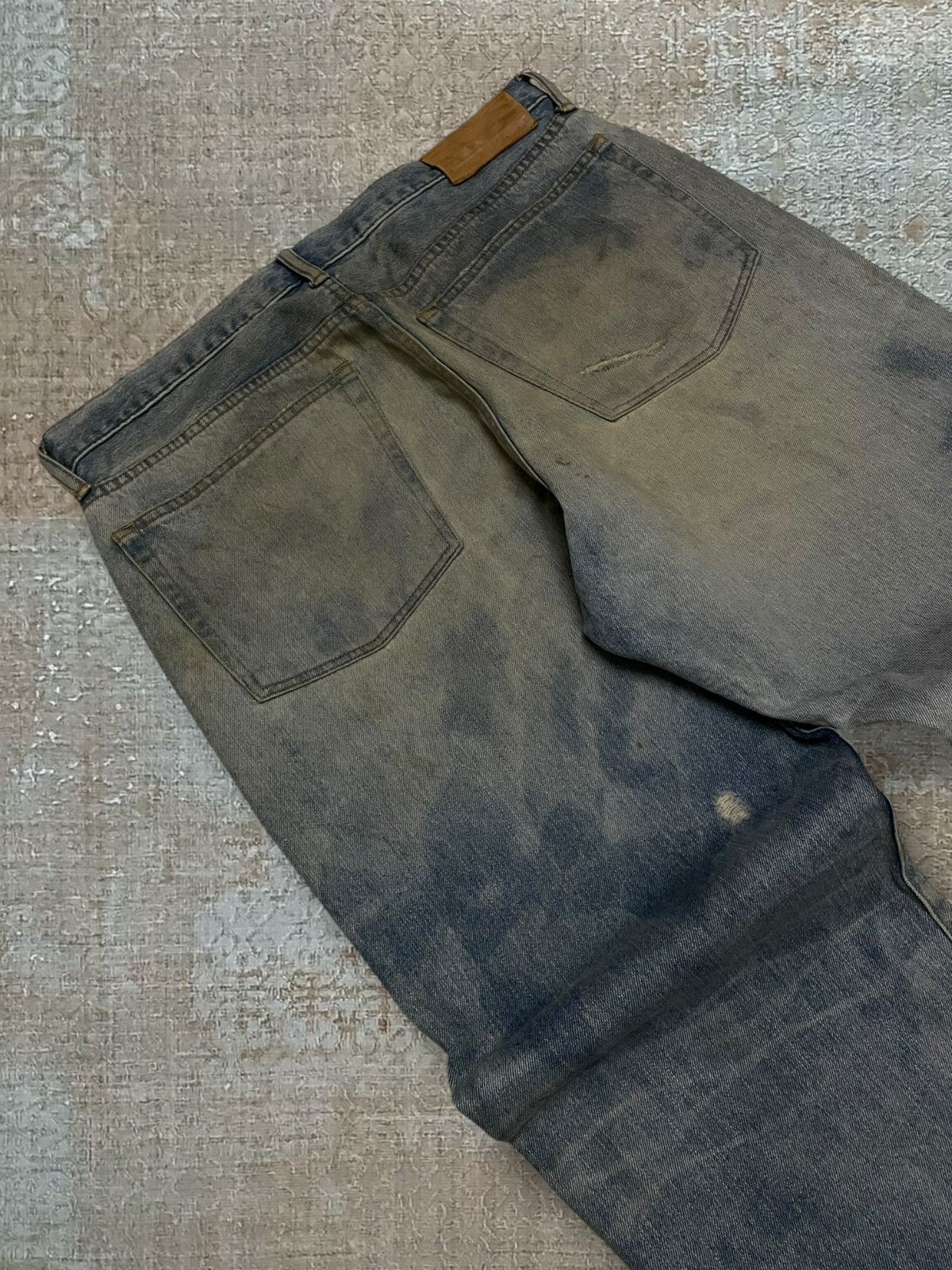 Swagger Vintage 1990s Designer Japan Swagger Mudwash Baggy Denim Size US 35 - 15 Thumbnail