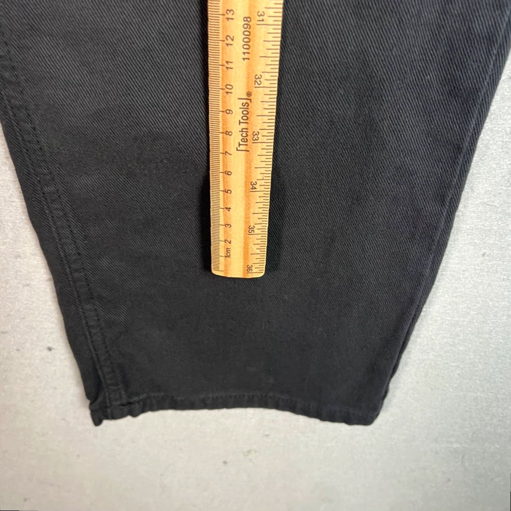 Asos ASOS Design Black Cotton Trousers For Men Size 36 Slim Fit Straight Leg CHINO Pants Formal Casual Men 36 Black Slim Straight Pocket Slash 31in Inseam Size US 36 / EU 52 - 6 Thumbnail