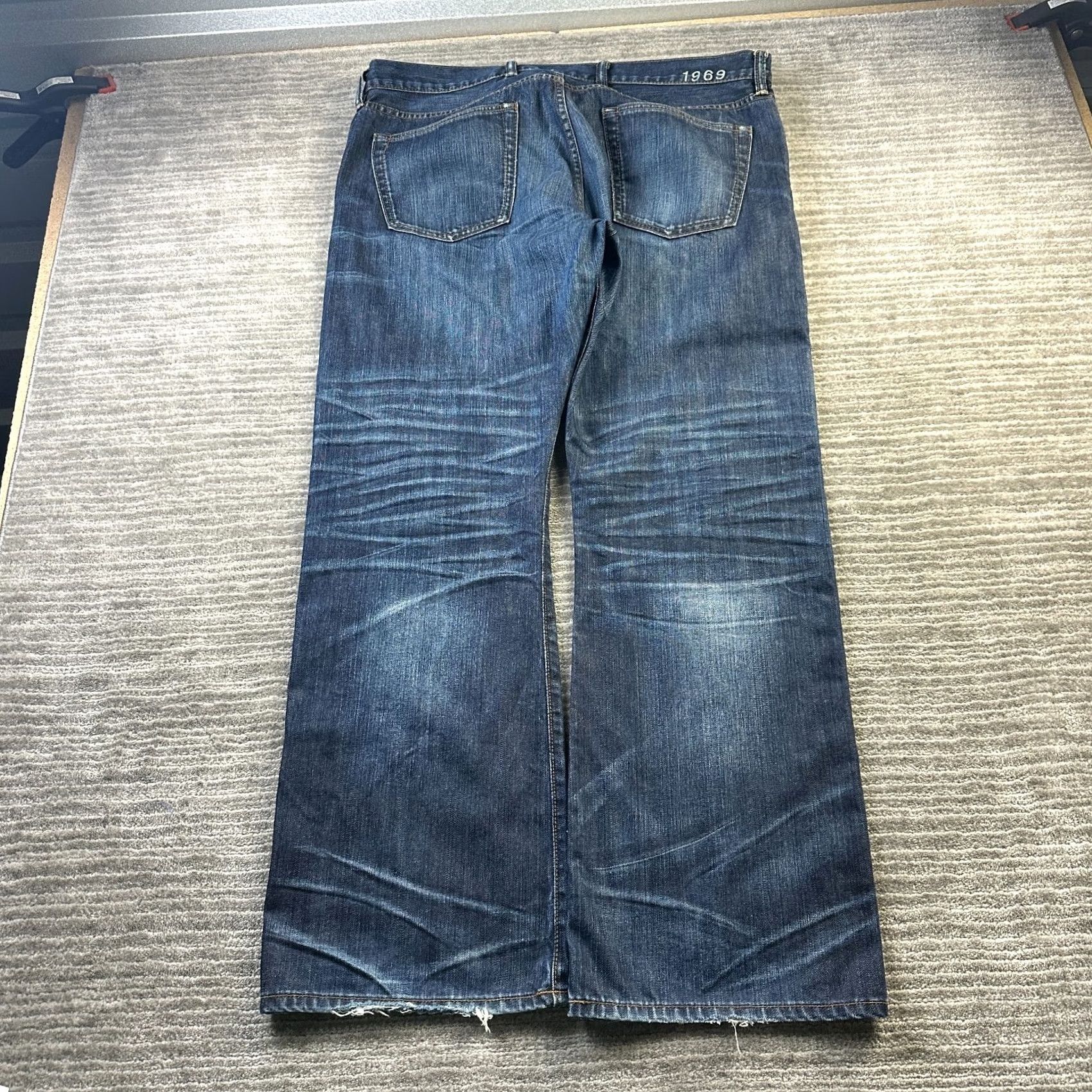 Gap VINTAGE Gap Jeans Mens 38x30 Bootcut Cowboy Blue Denim Faded Y2K 90s Cowboy Size US 38 / EU 54 - 2 Thumbnail